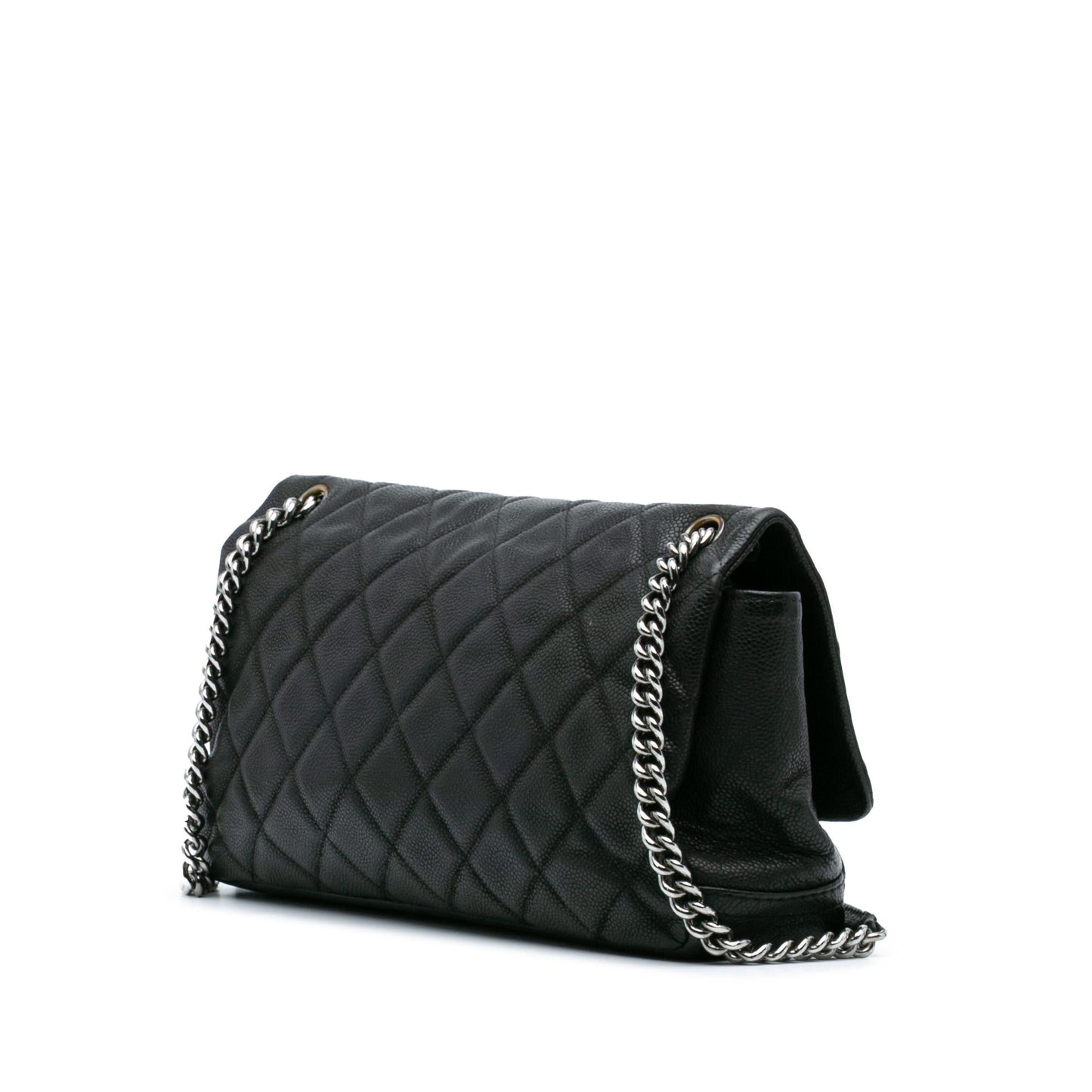 Chanel Quilted Iridescent Caviar Lady Pearly Flap Handbag Pearly Flap