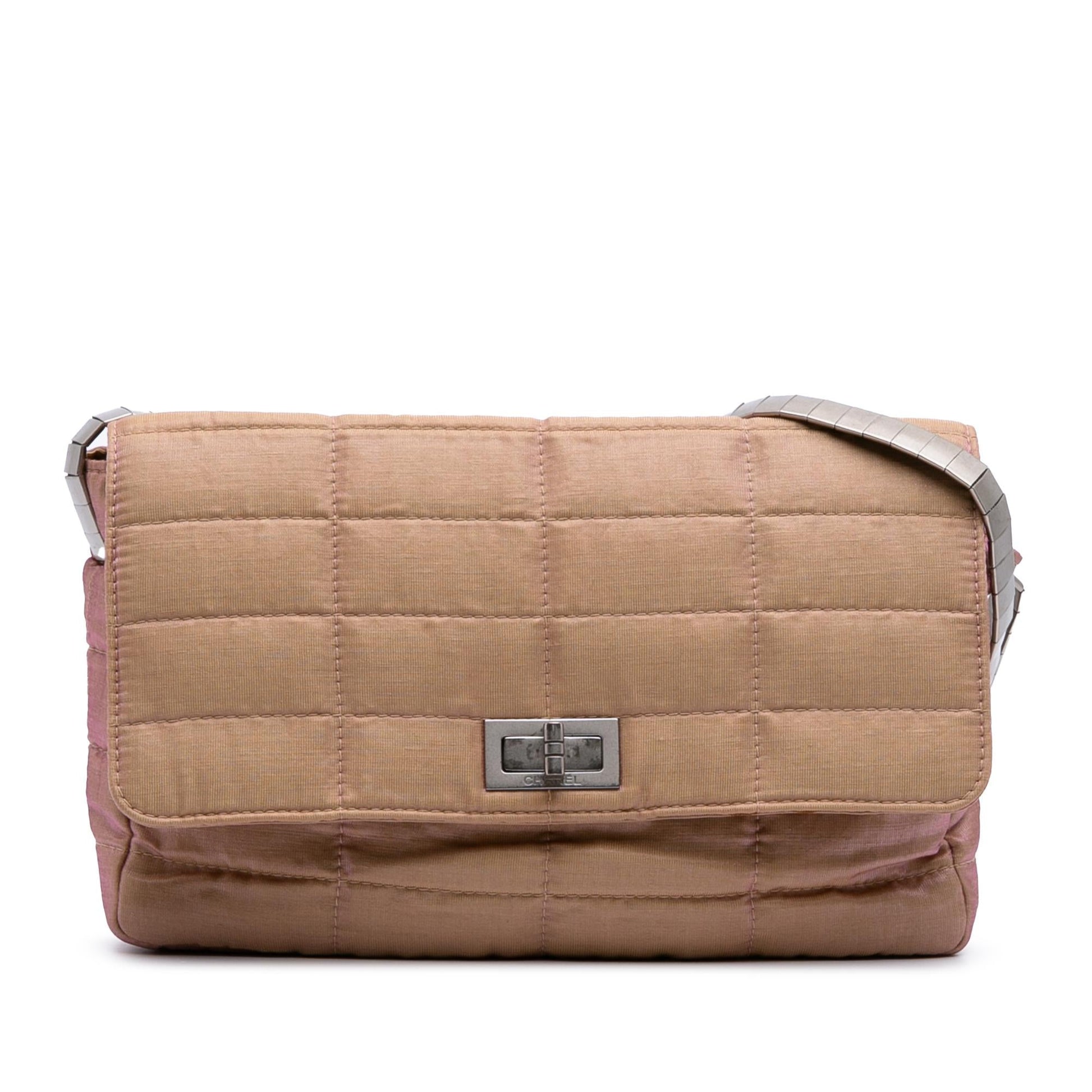 Chanel Quilted Iridescent Nylon Mademoiselle Flap Handbag Flap 1