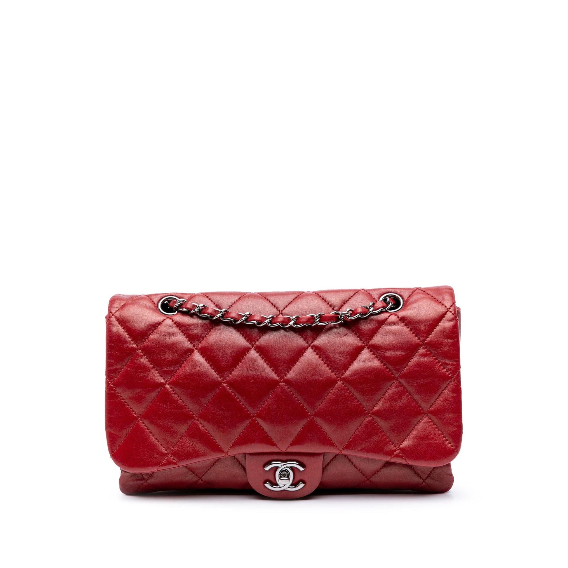 Chanel Quilted Lambskin 3 Accordion Flap Handbag Flap 1