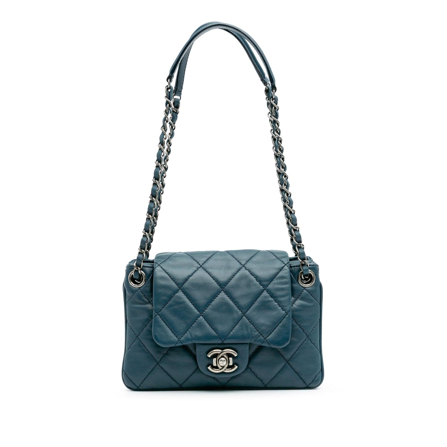 Chanel Quilted Lambskin Accordion Flap Handbag Flap 1