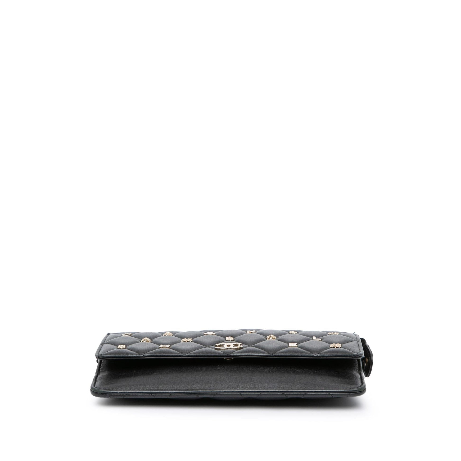 Chanel Quilted Lambskin All About On Clutch Bag