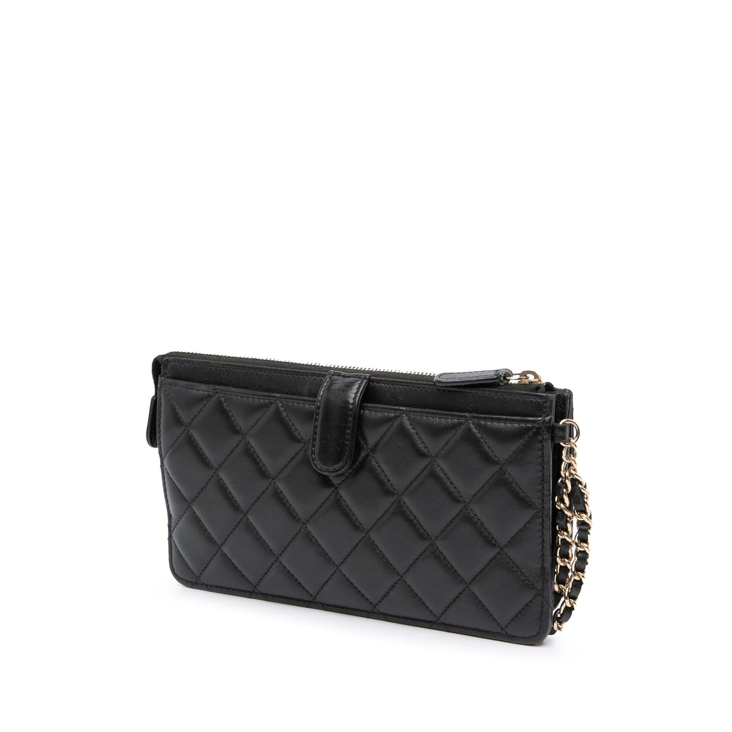 Chanel Quilted Lambskin All About On Clutch Bag Chain 1