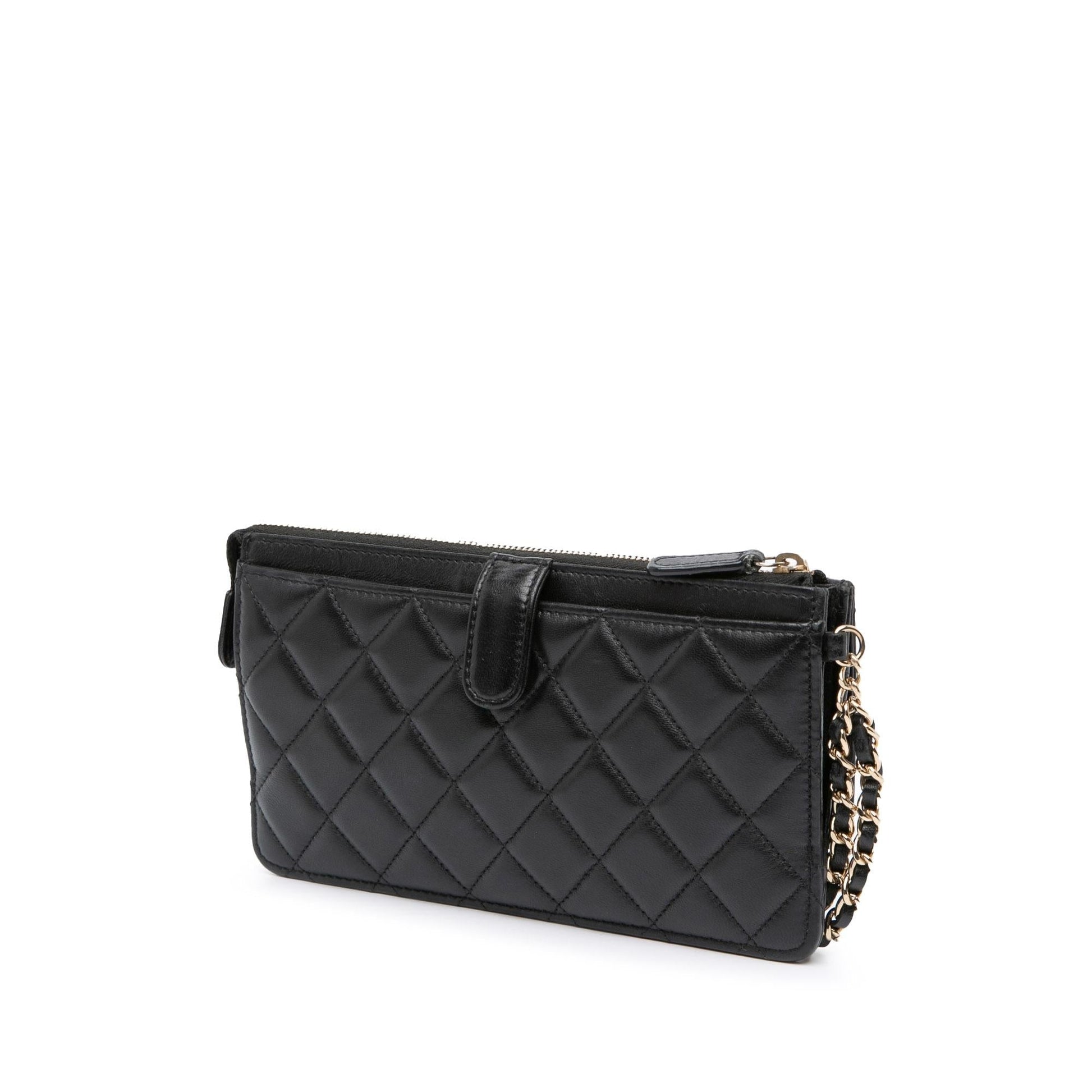 Chanel Quilted Lambskin All About On Clutch Bag Chain 1