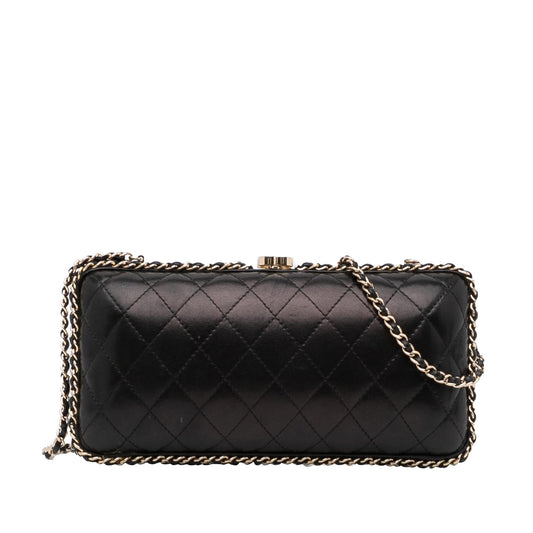 Chanel Quilted Lambskin Around SHG-vCMQzd Clutch Bag