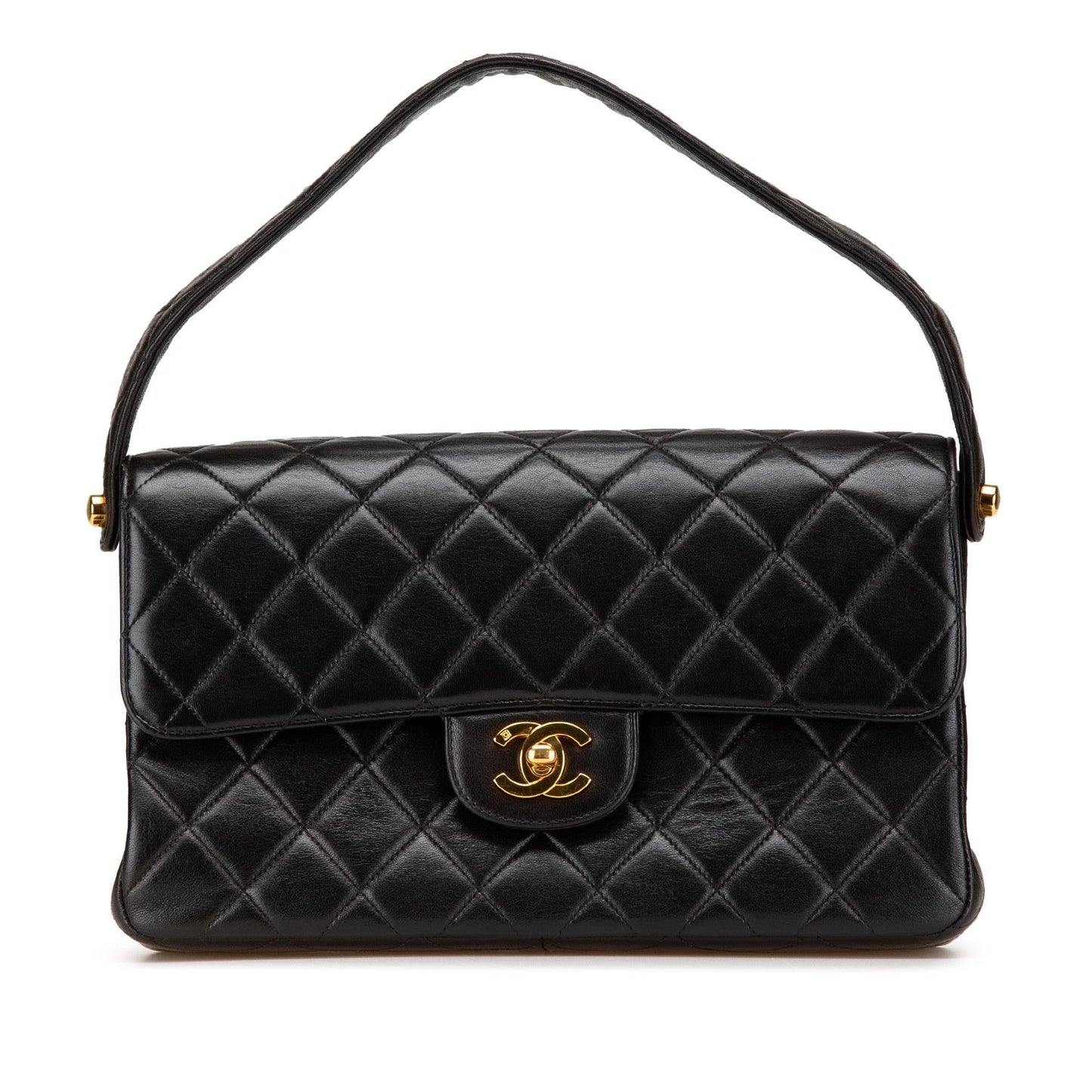 Chanel Quilted Lambskin Double Sided Flap Handbag Flap 1