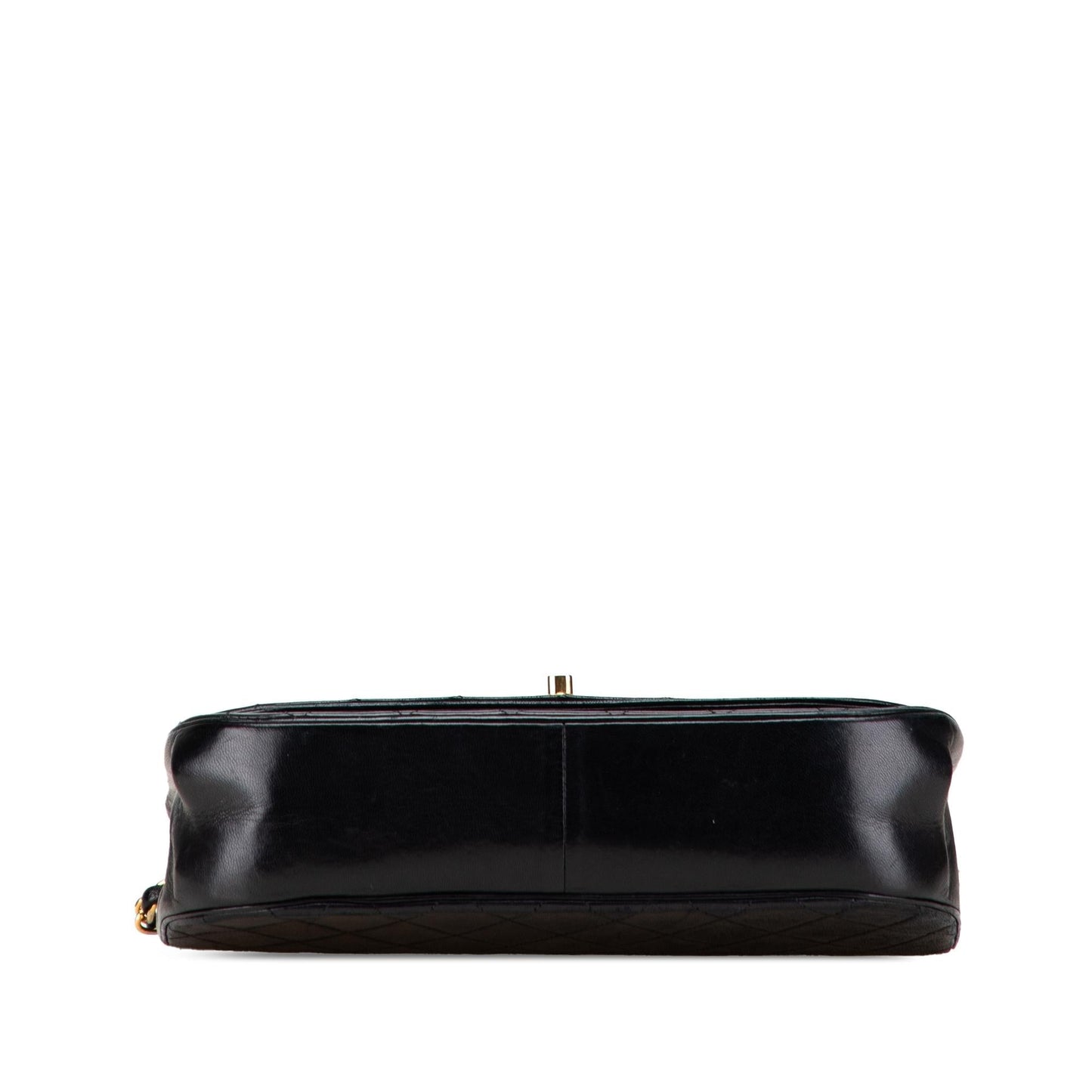 Chanel Quilted Lambskin Half Moon Double Flap Handbag