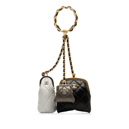 Chanel Quilted Lambskin Multi Handle SHG-ZLewa1 Clutch Bag