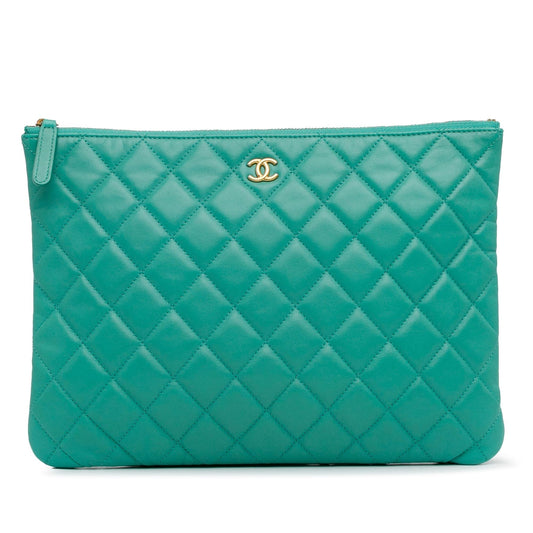 Chanel Quilted Lambskin O- SHG-2sVTGN Clutch Bag