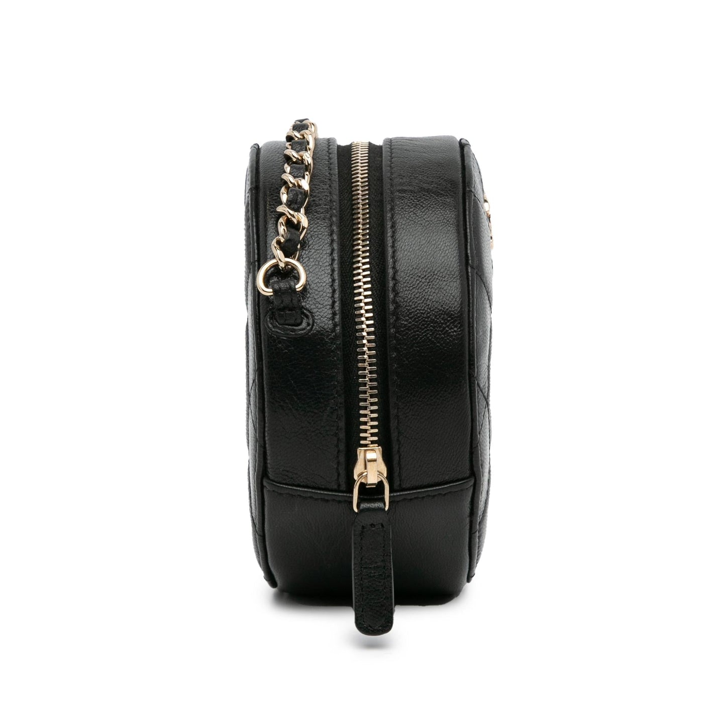 Chanel Quilted Lambskin Round SHG-sFX786 Crossbody Bag
