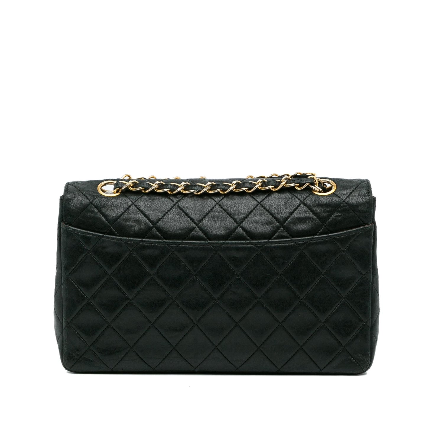 Chanel Quilted Lambskin Shoulder Bag Shg Gmutdy