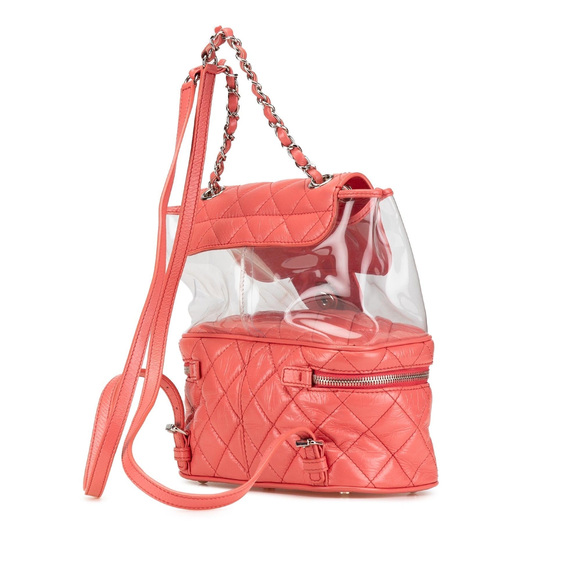 Chanel Quilted Lambskin PVC Aquarium Backpack