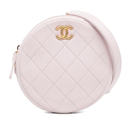Chanel Quilted Patent Round SHG-Hh0oWh Clutch Bag