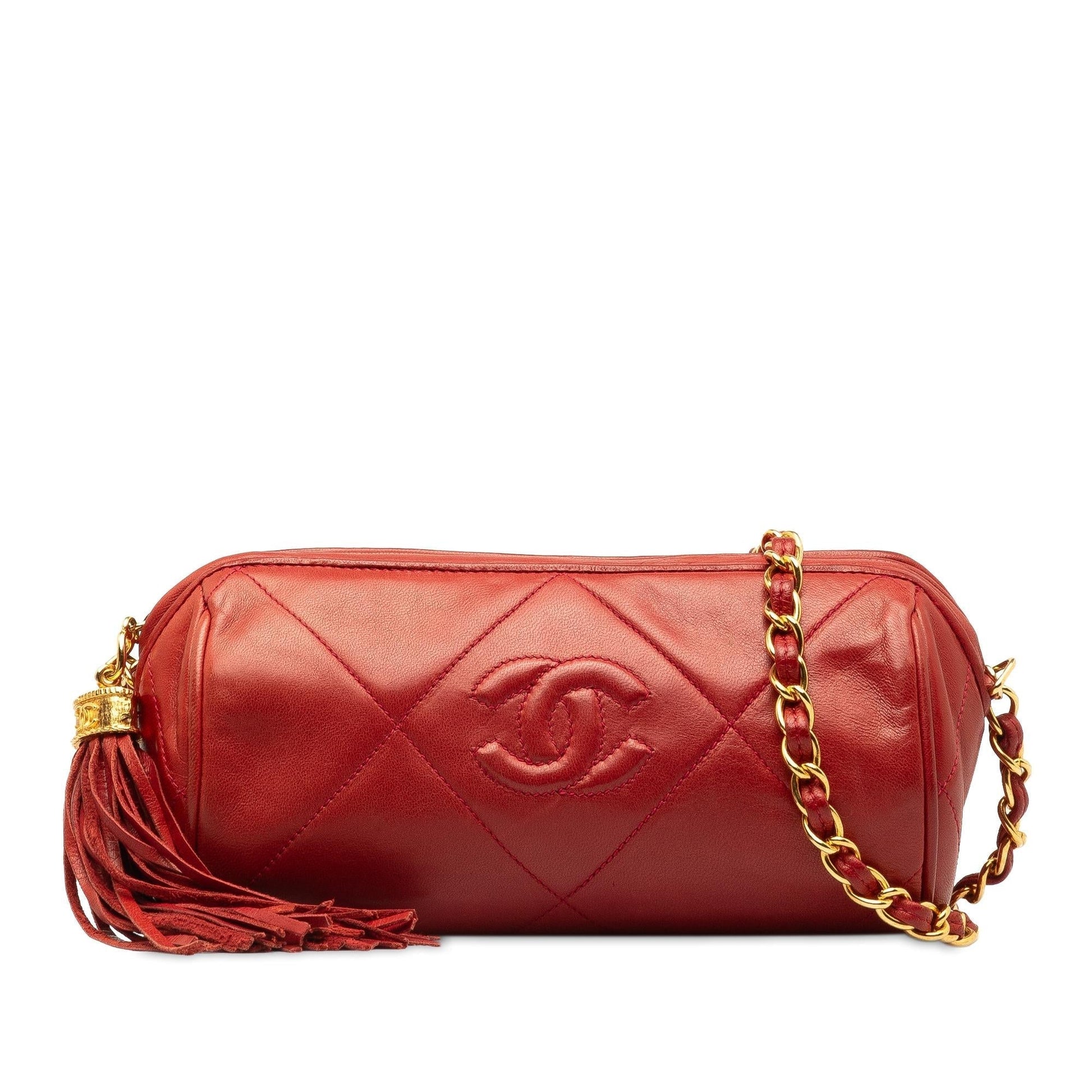 Chanel Quilted Tassel Barrel SHG-7xdOa3 Crossbody Bag