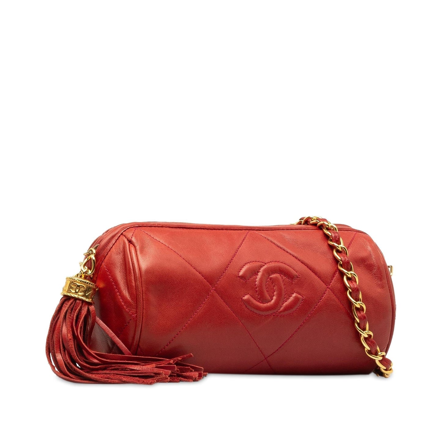 Chanel Quilted Tassel Barrel SHG-7xdOa3 Crossbody Bag