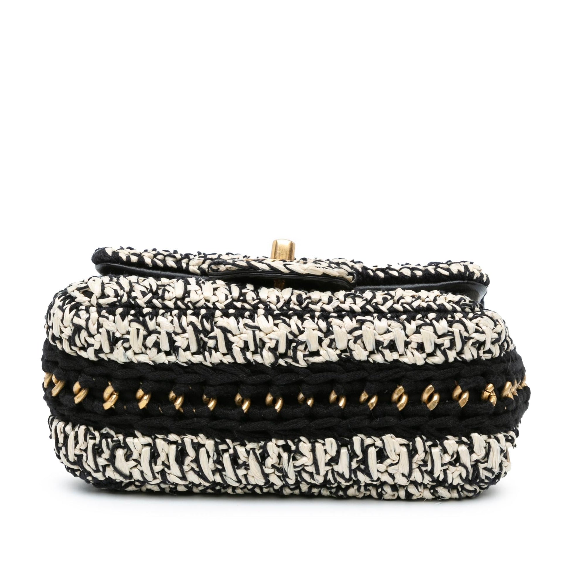 Chanel Raffia Braided Love Flap SHG-WzTVWW Handbag