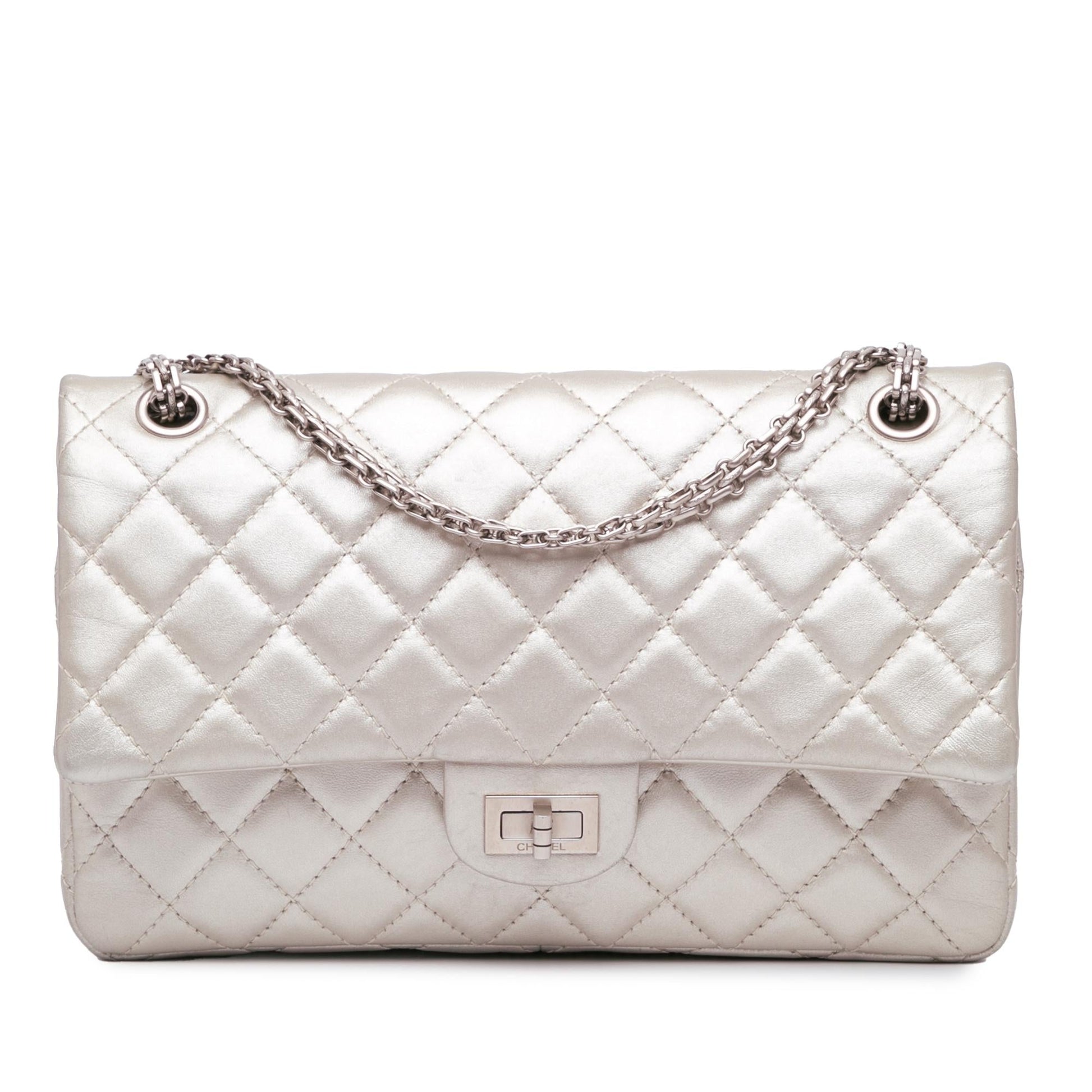 Chanel Reissue 2.55 Aged Calfskin Double Flap Handbag Shg Akte20