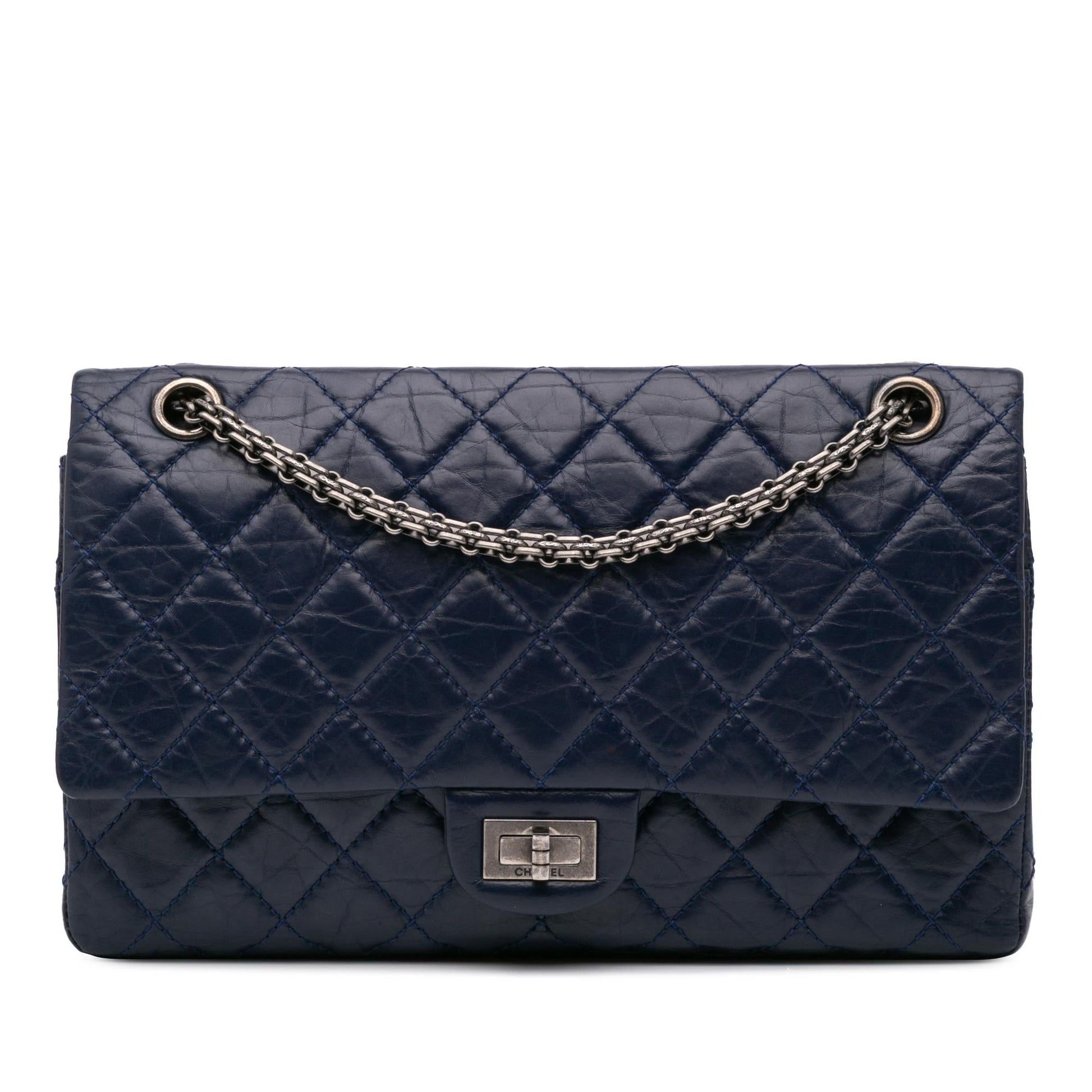 Chanel Reissue 2.55 Aged Calfskin Double Flap Handbag Flap 228