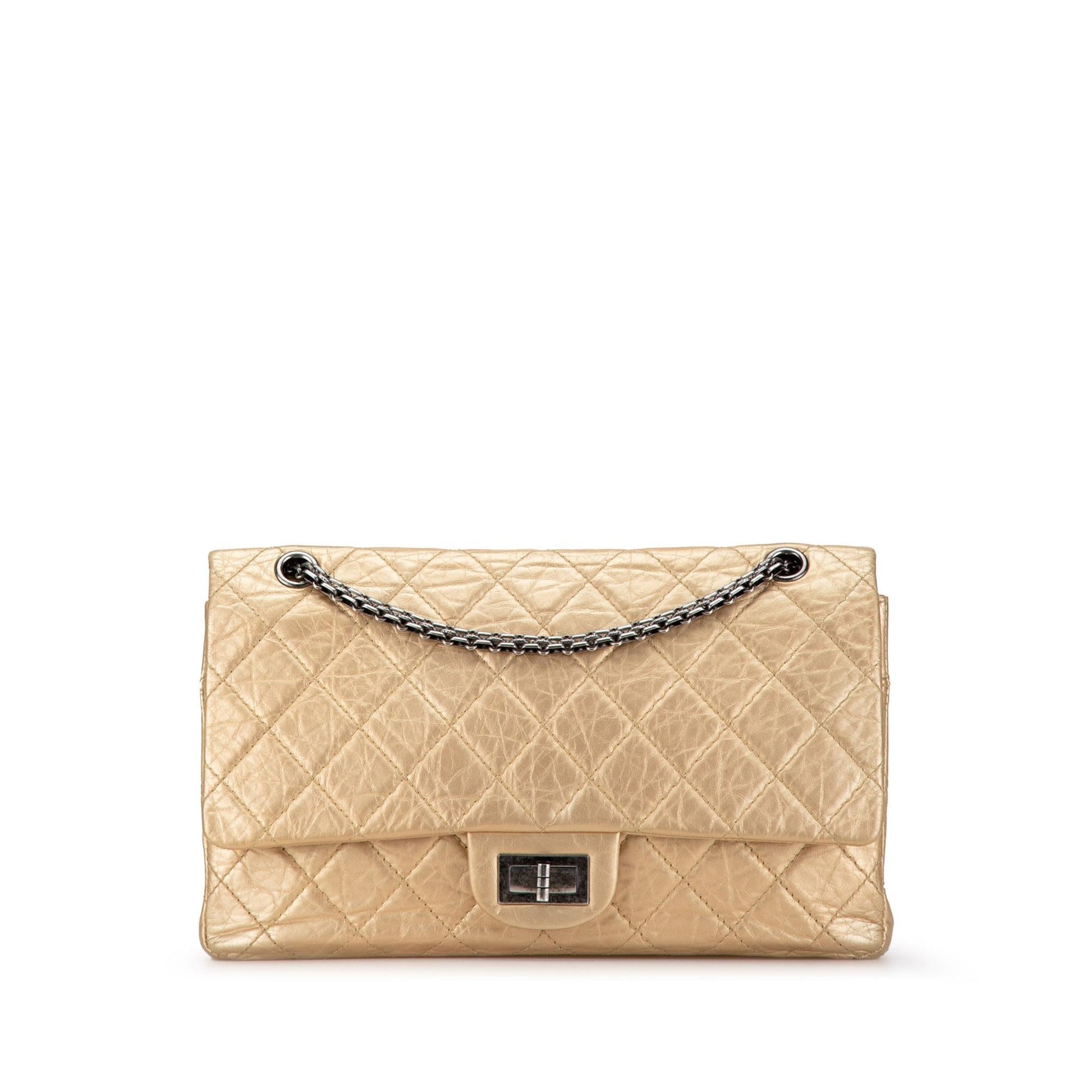 Chanel Reissue 2.55 Aged Calfskin Double Flap Handbag Flap 232