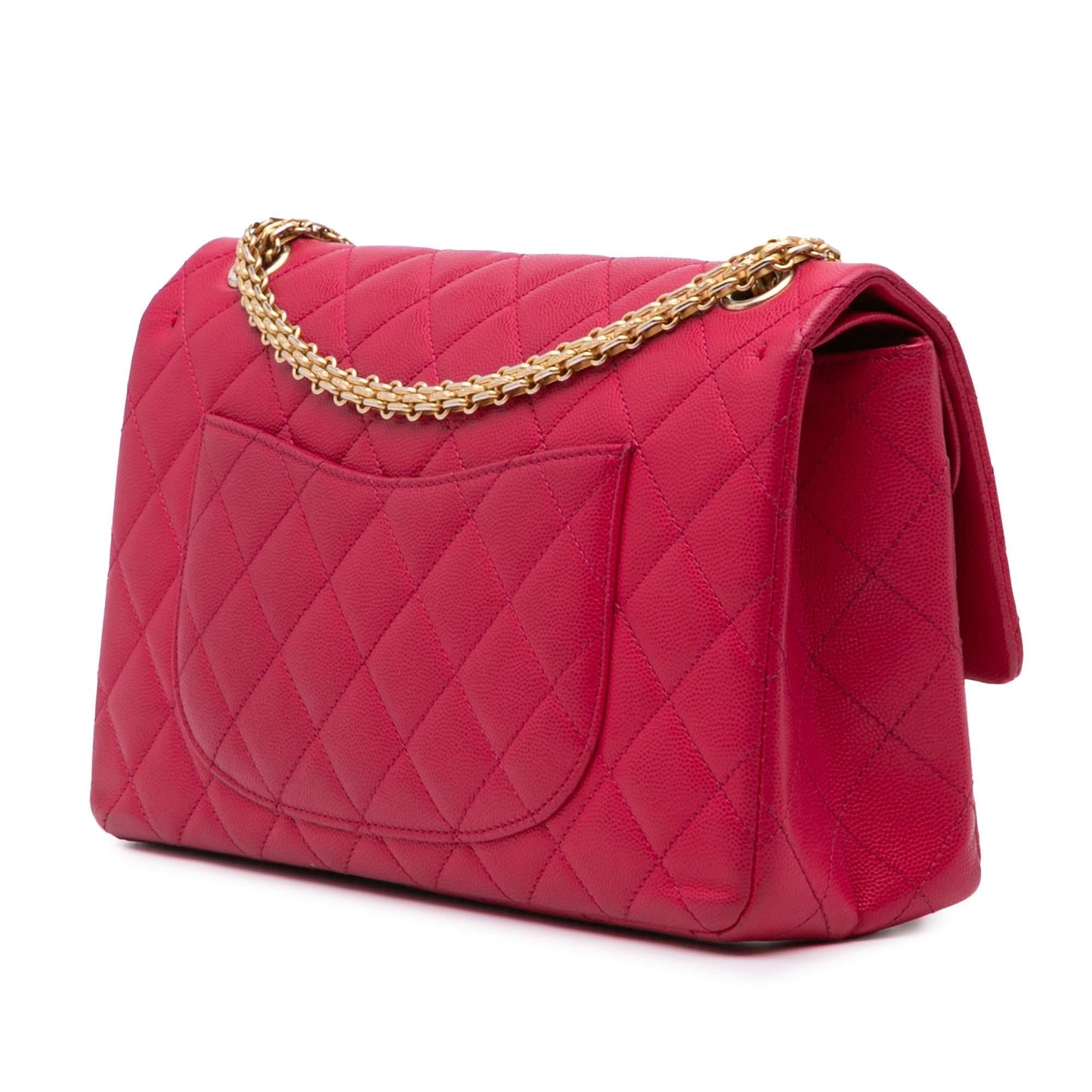 Chanel Reissue 2.55 Quilted Caviar Double Flap Handbag