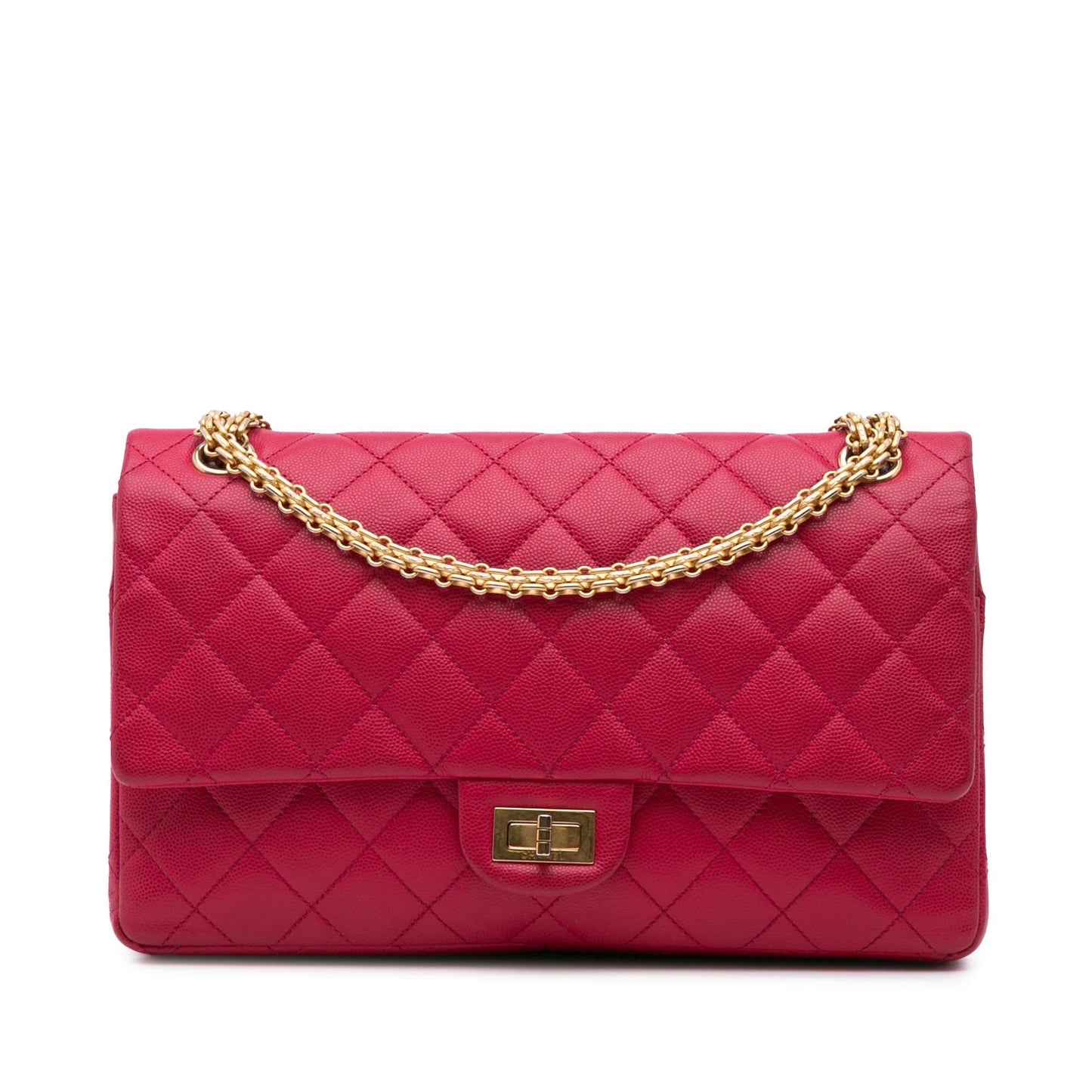 Chanel Reissue 2.55 Quilted Caviar Double Flap Handbag Flap 228