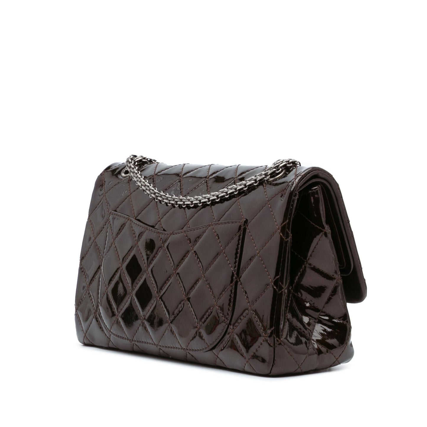 Chanel Reissue 2.55 Quilted Patent Double Flap Handbag