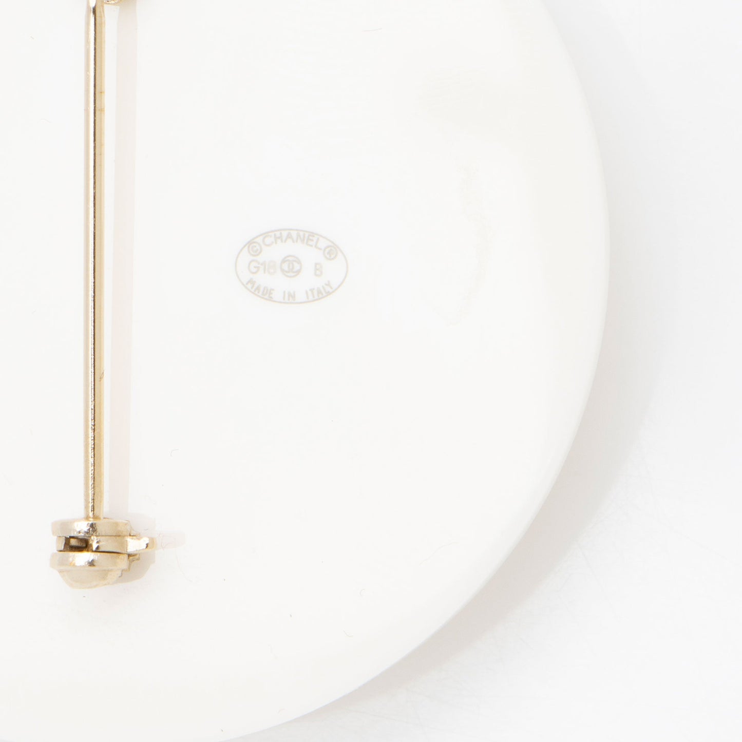 Chanel Resin Pearl Coco CC Profile Brooch Handbag