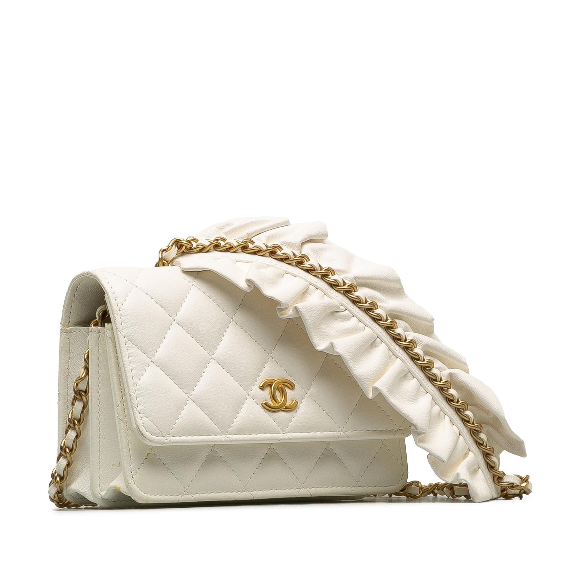 Chanel Romance Lambskin On Wallet Case