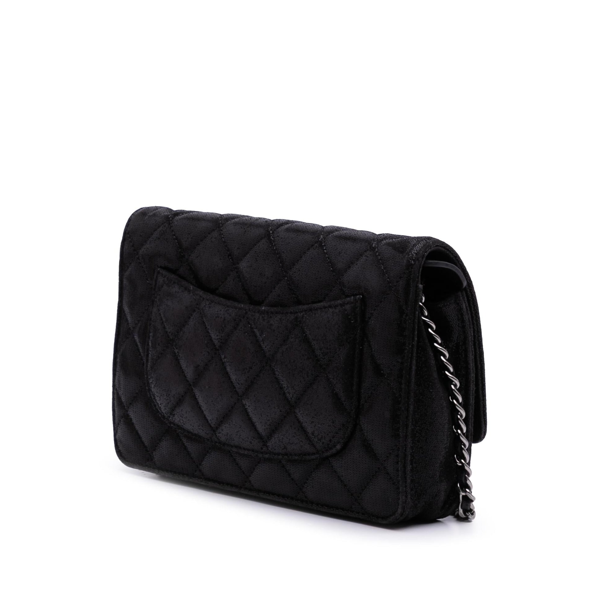 Chanel Sequined Goatskin CC Crystal On Wallet Case