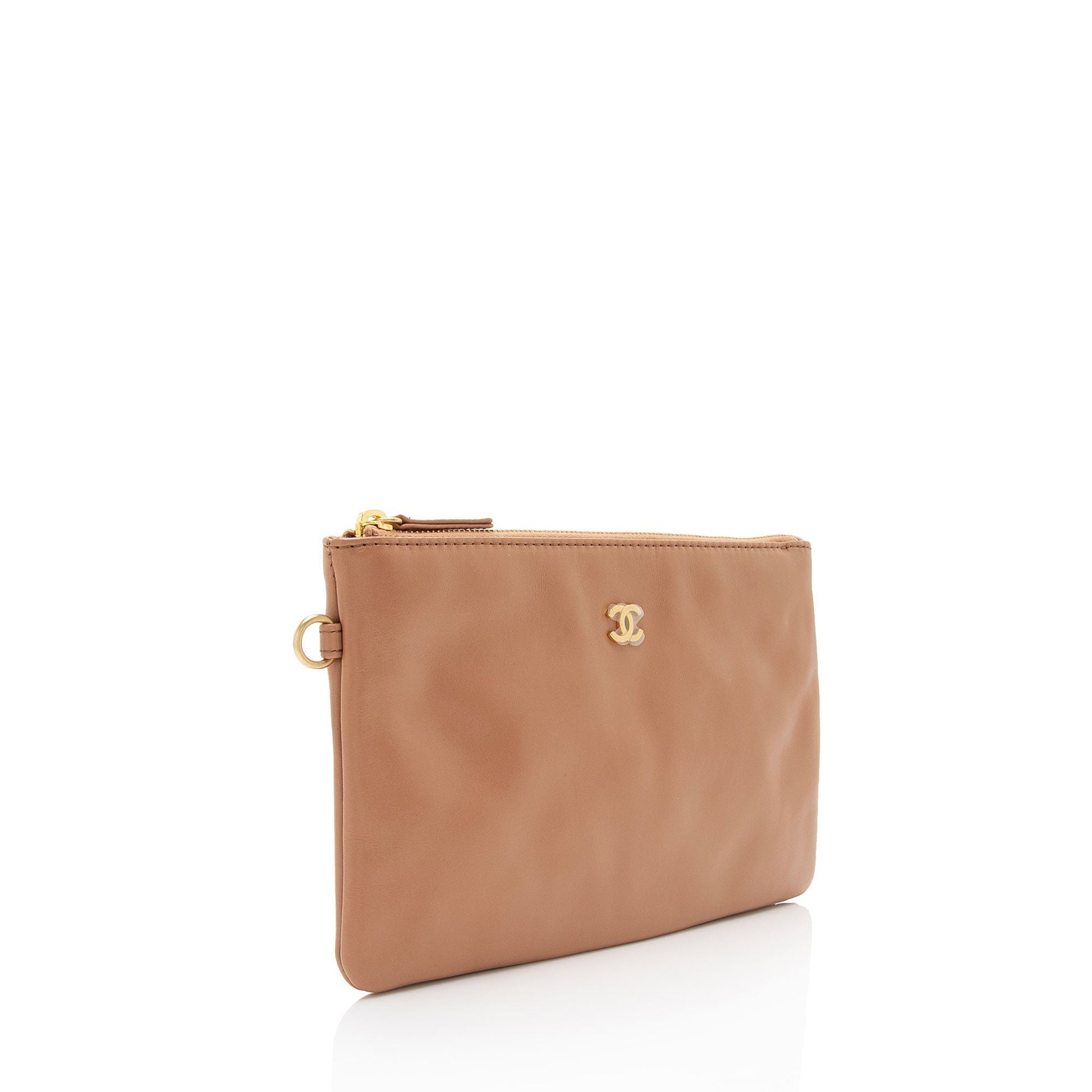 Chanel Shiny Calfskin 22 Pochette SHF-JufGfx Small Clutch Bag