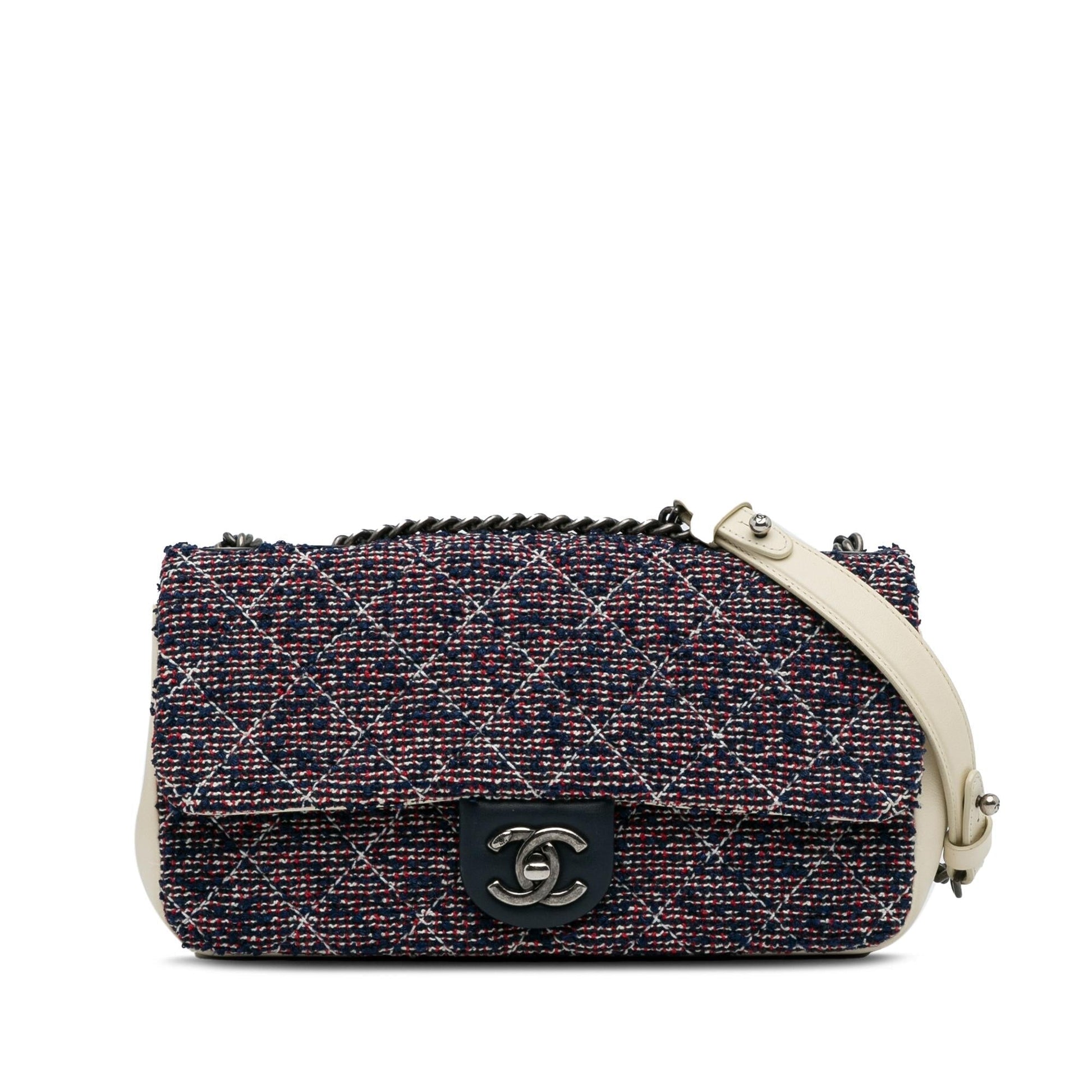 Chanel Airlines Tweed Flap Small Handbag Flap 2