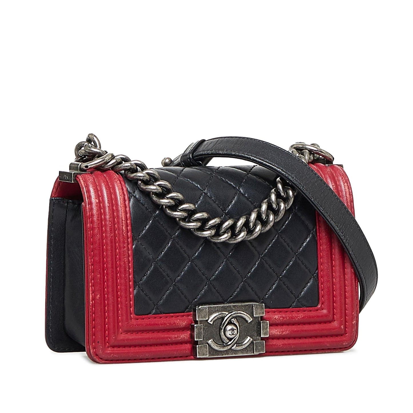 Chanel Bicolor Boy Small Handbag
