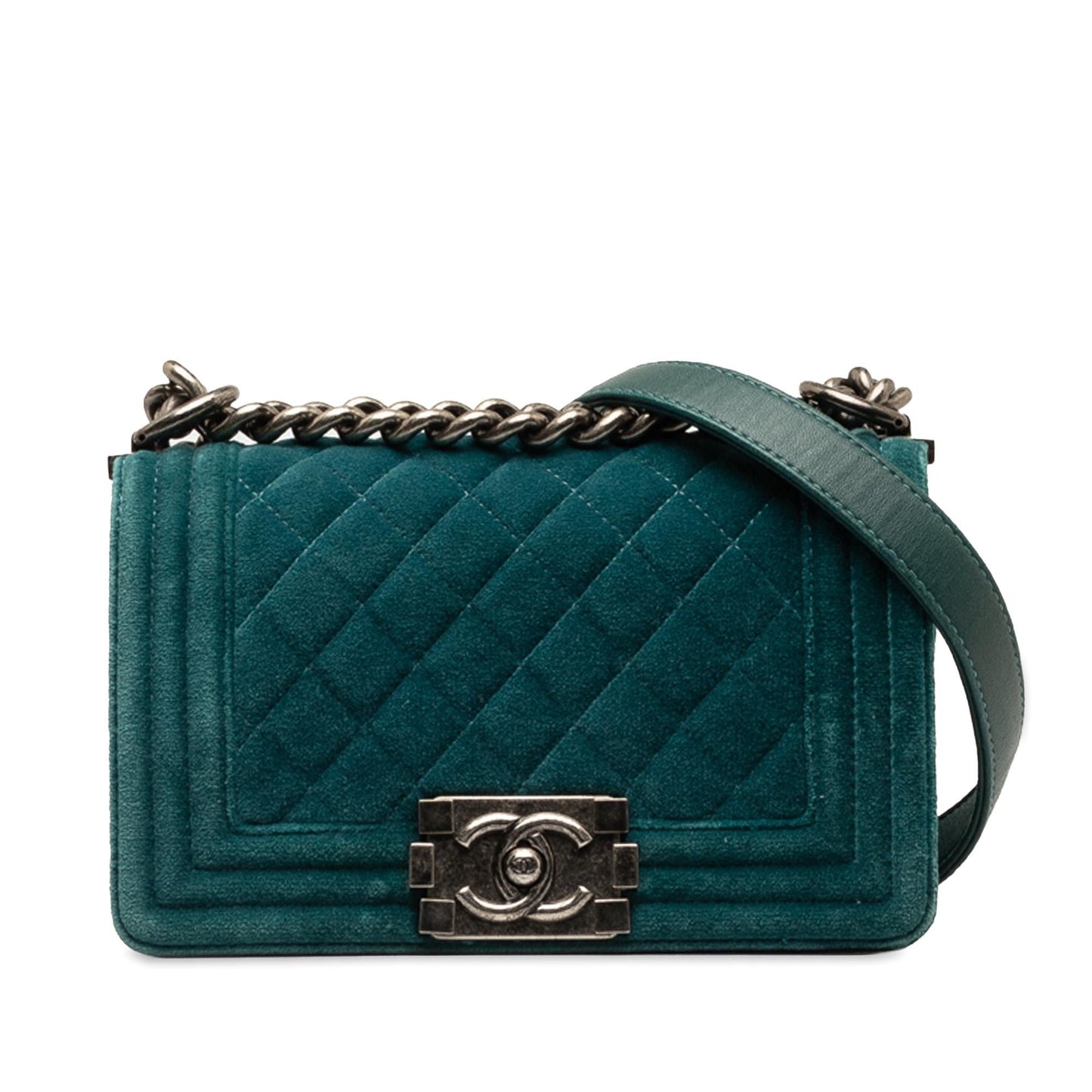 Chanel Boy Velvet Flap SHG-aOeYnm Small Shoulder Bag