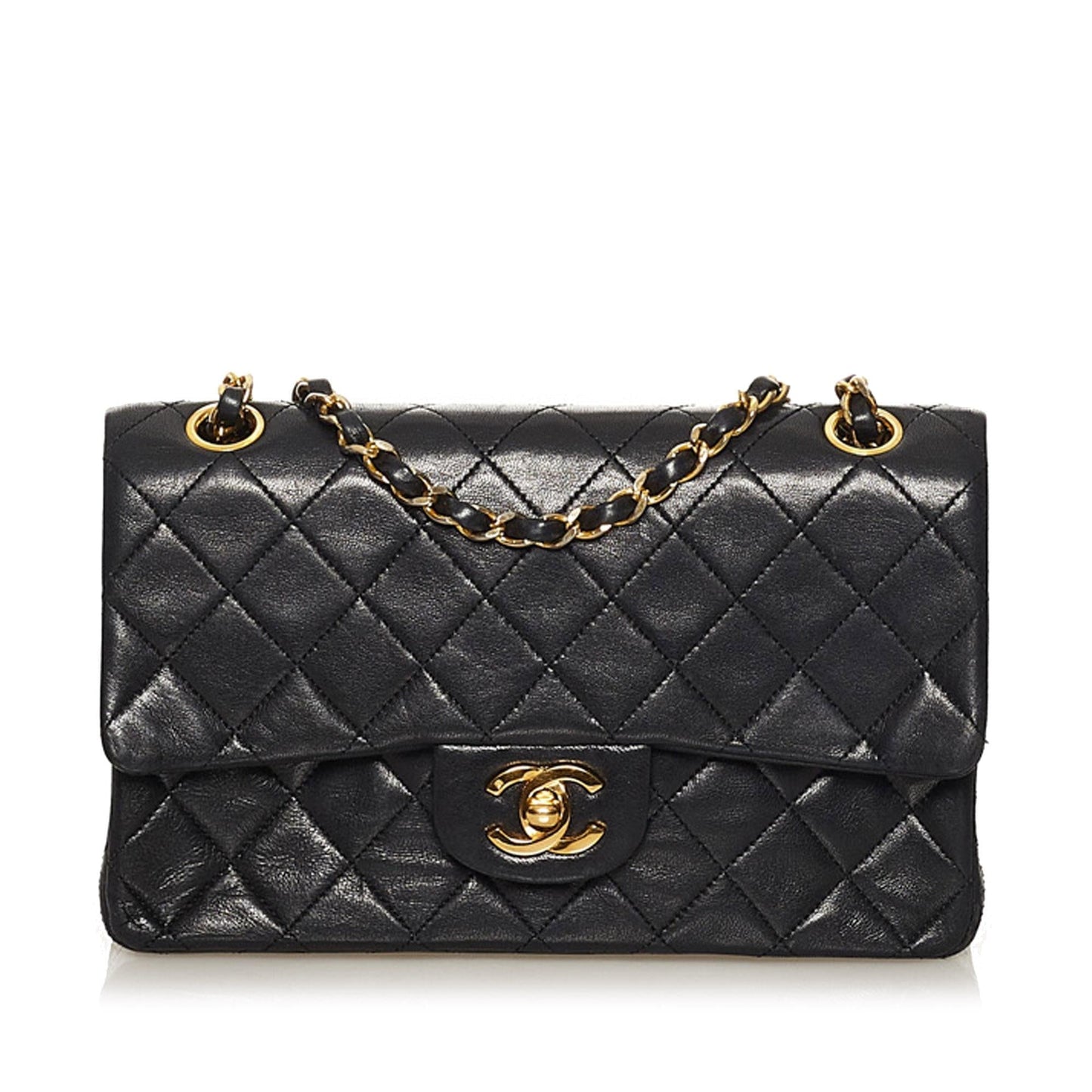 Chanel CC Matelasse Lambskin Flap SHG Small Shoulder Bag