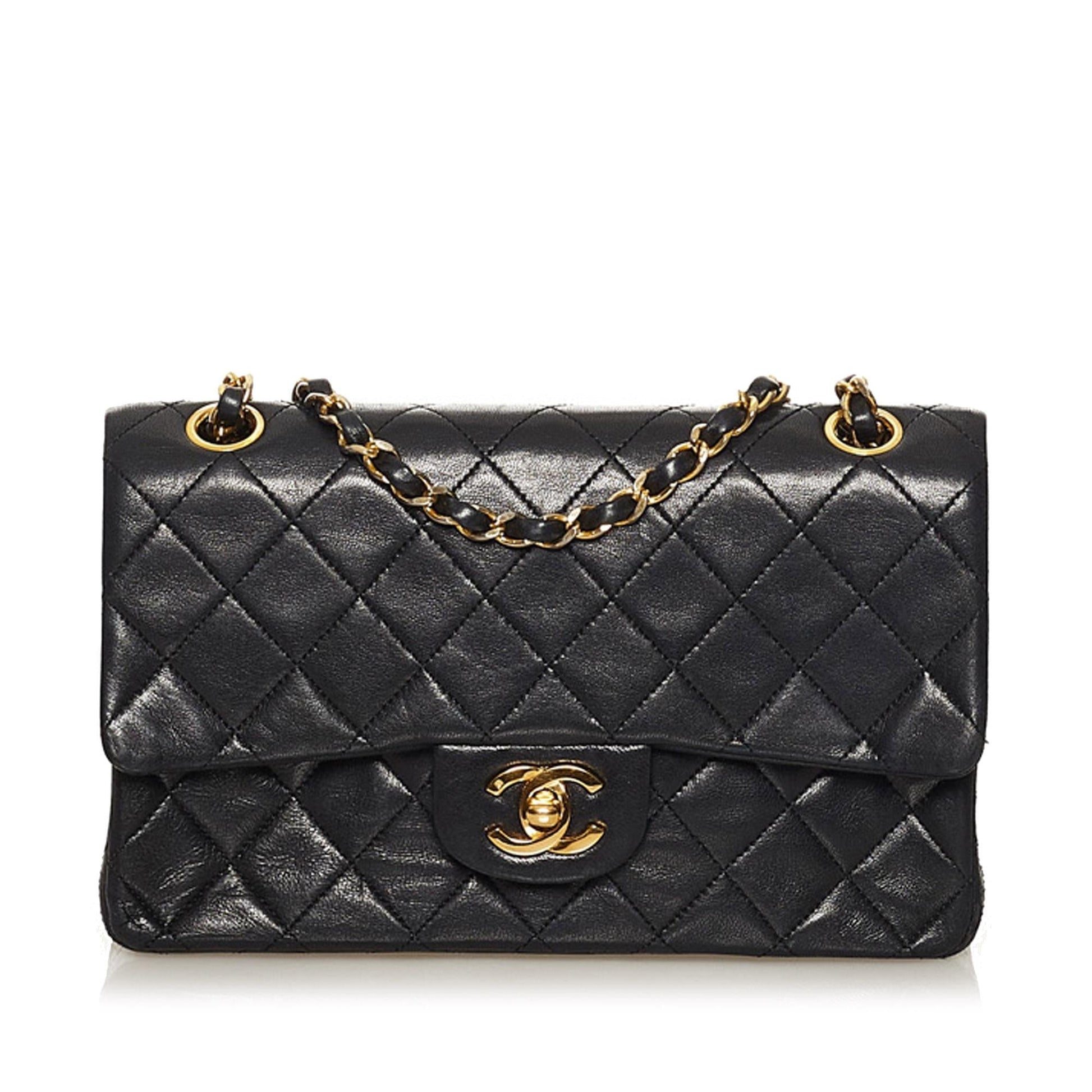 Chanel CC Matelasse Lambskin Flap SHG Small Shoulder Bag