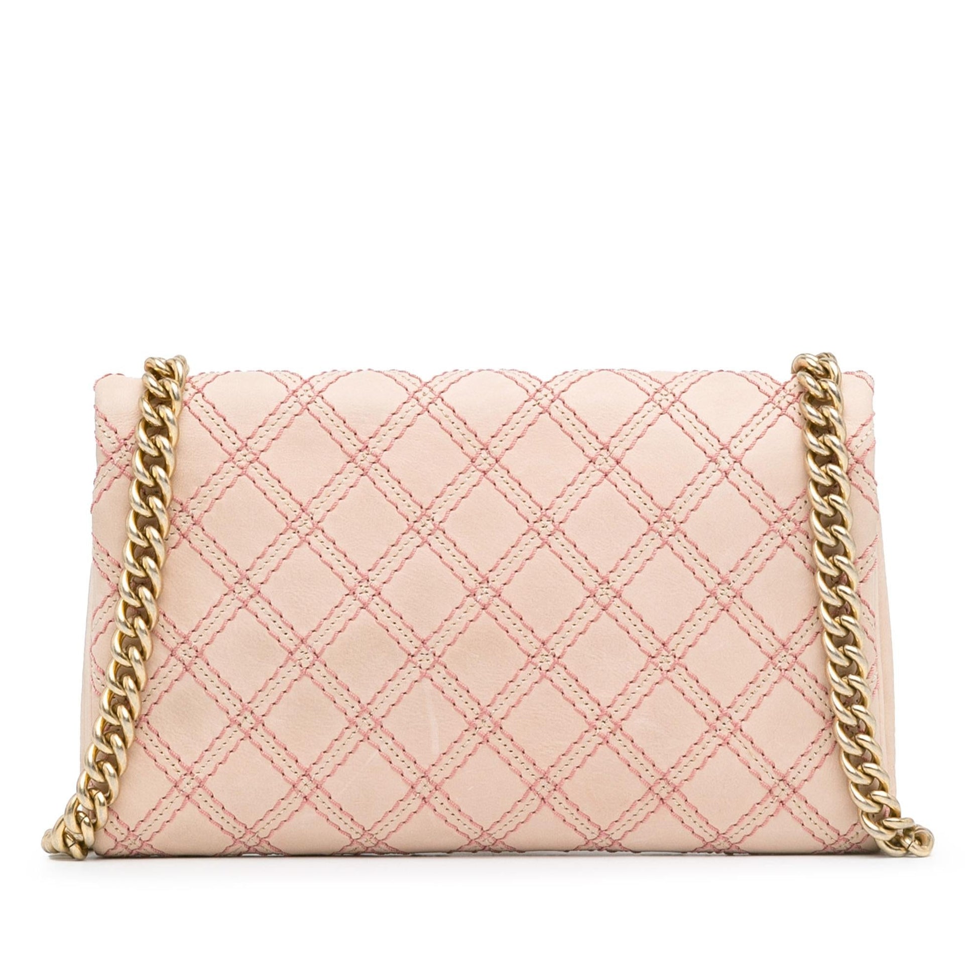 Chanel Calfskin Triple Stitched Flap SHG-MqcPxP Small Handbag
