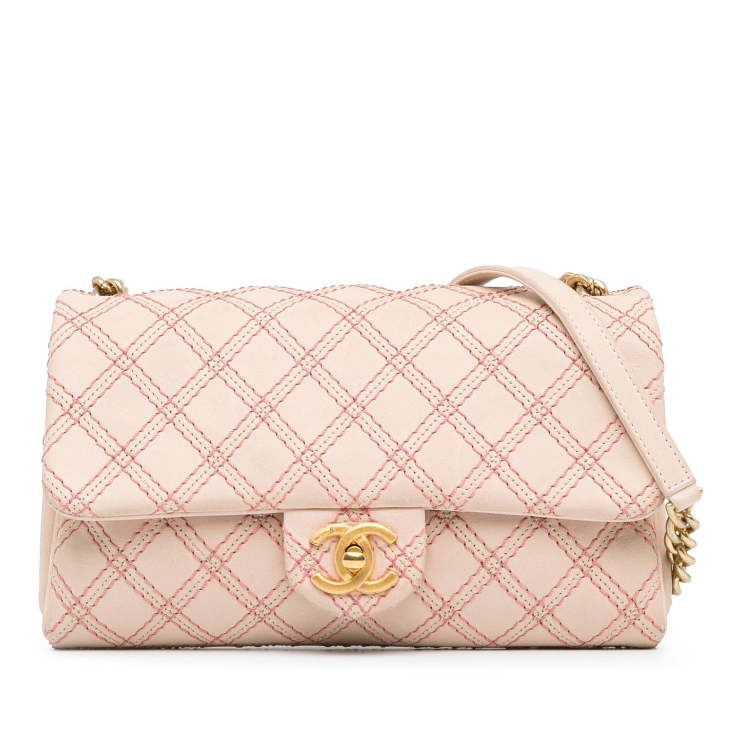 Chanel Calfskin Triple Stitched Flap SHG-MqcPxP Small Handbag