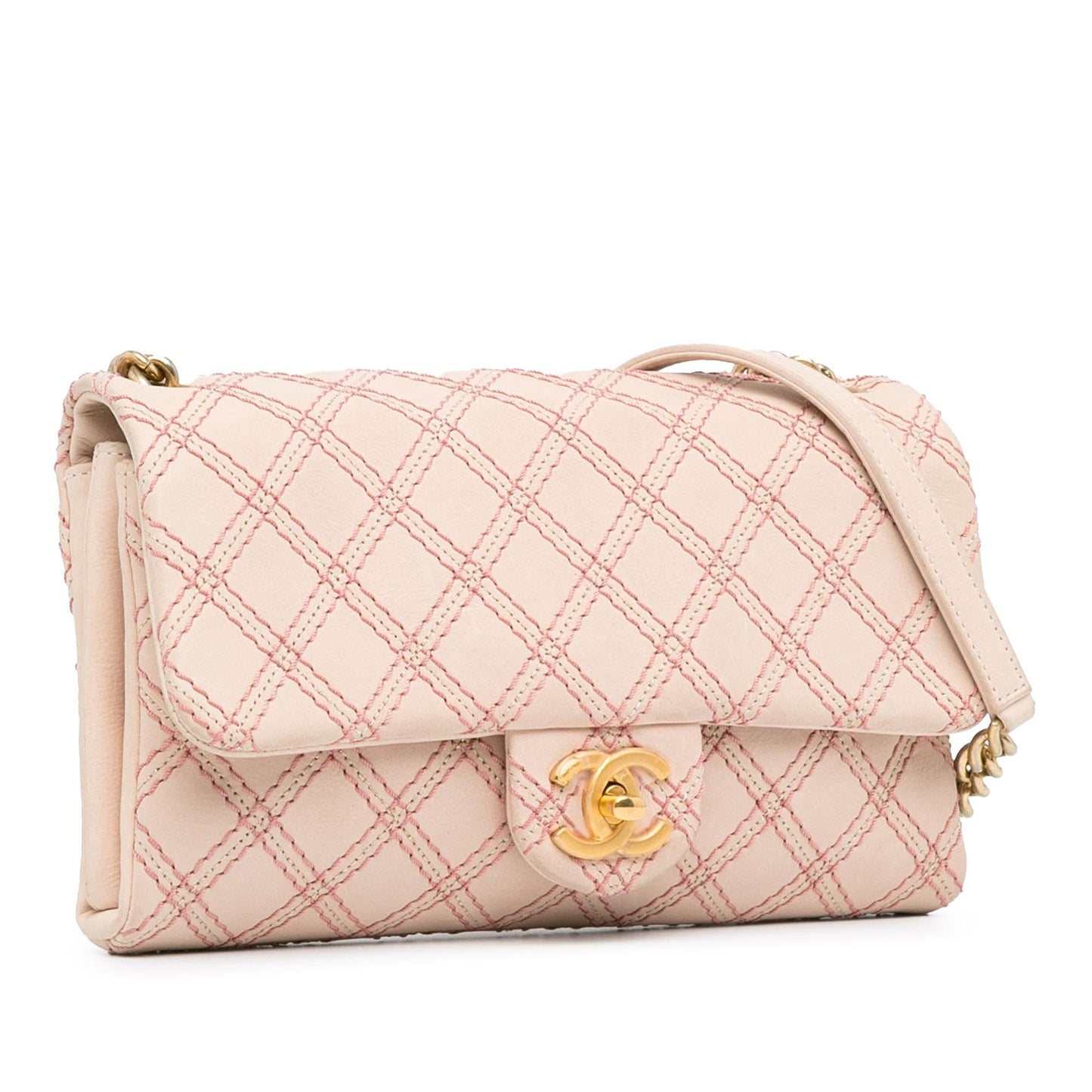 Chanel Calfskin Triple Stitched Flap SHG-MqcPxP Small Handbag