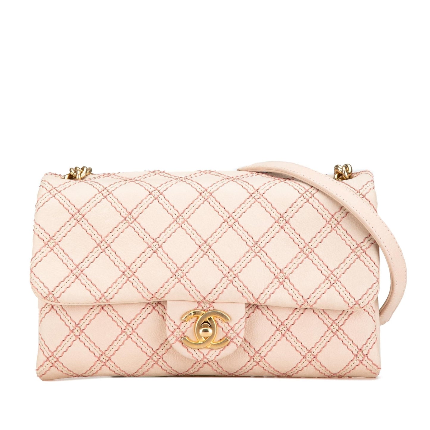 Chanel Calfskin Triple Stitched Flap SHG-ipz6QD Small Handbag