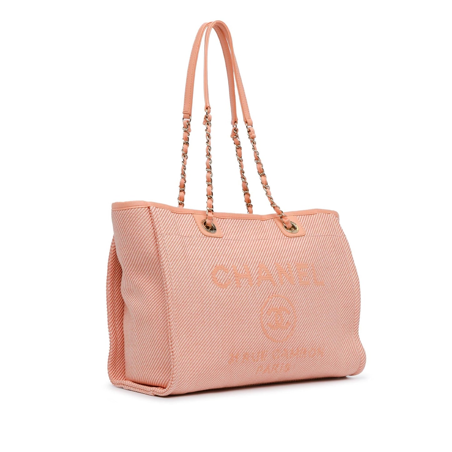 Chanel Deauville SHG-08huJ7 Small Canvas Tote Bag