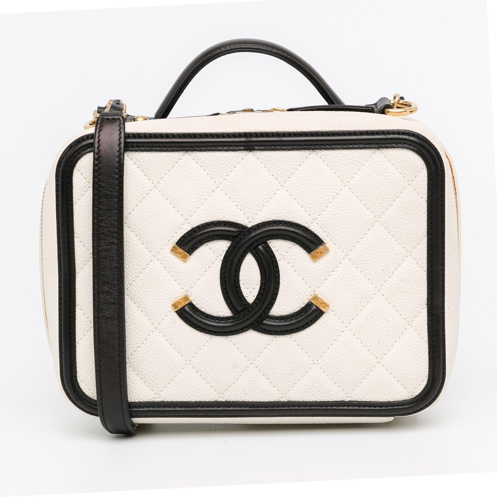 Chanel Caviar CC Filigree Vanity SHG-fHirT4 Small Handbag