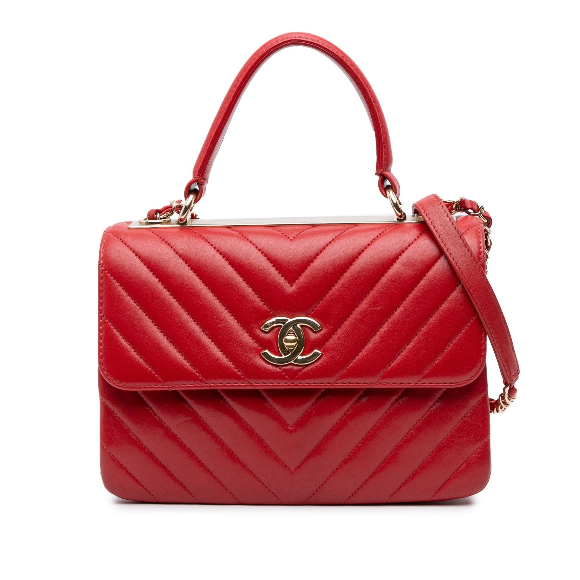 Chanel Chevron Lambskin Trendy CC Flap Small Handbag