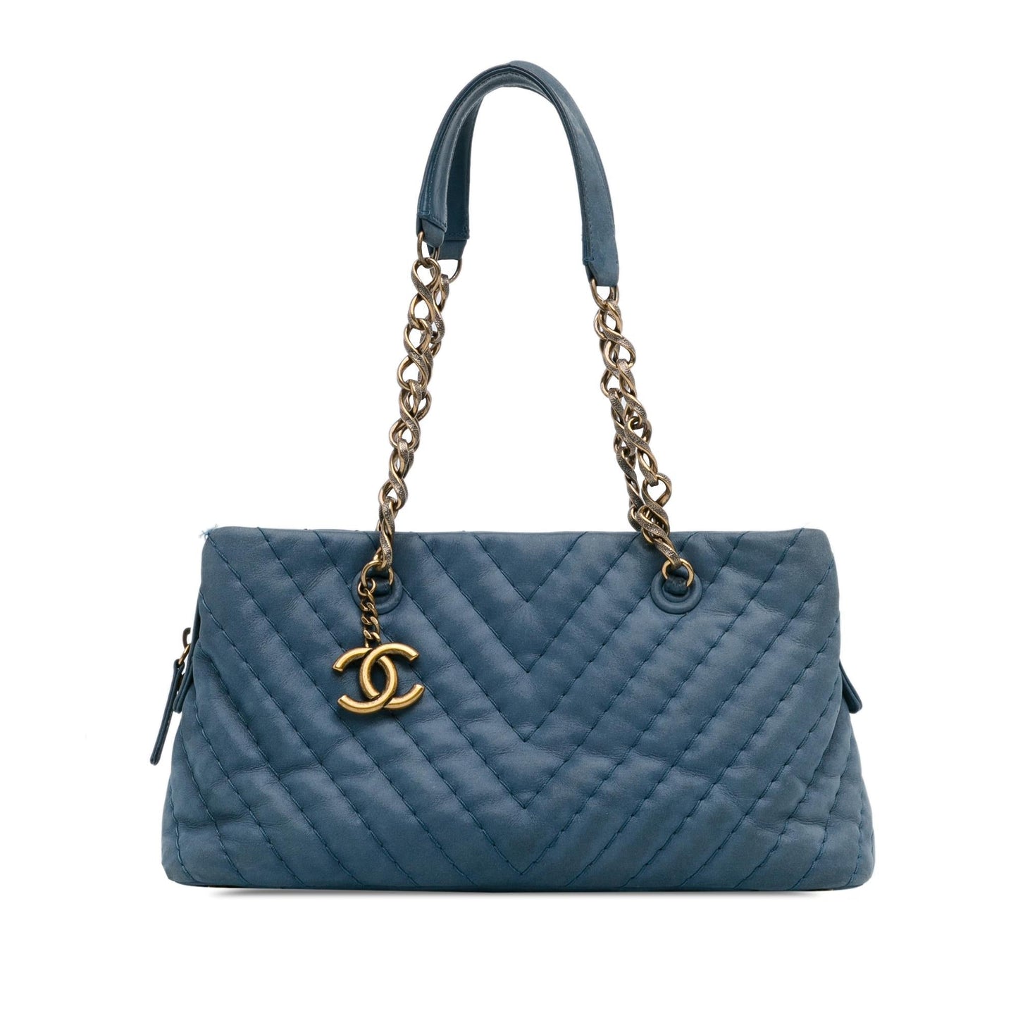 Chanel Chevron Surpique Iridescent Calfskin SHG-sHtll6 Small Tote Bag