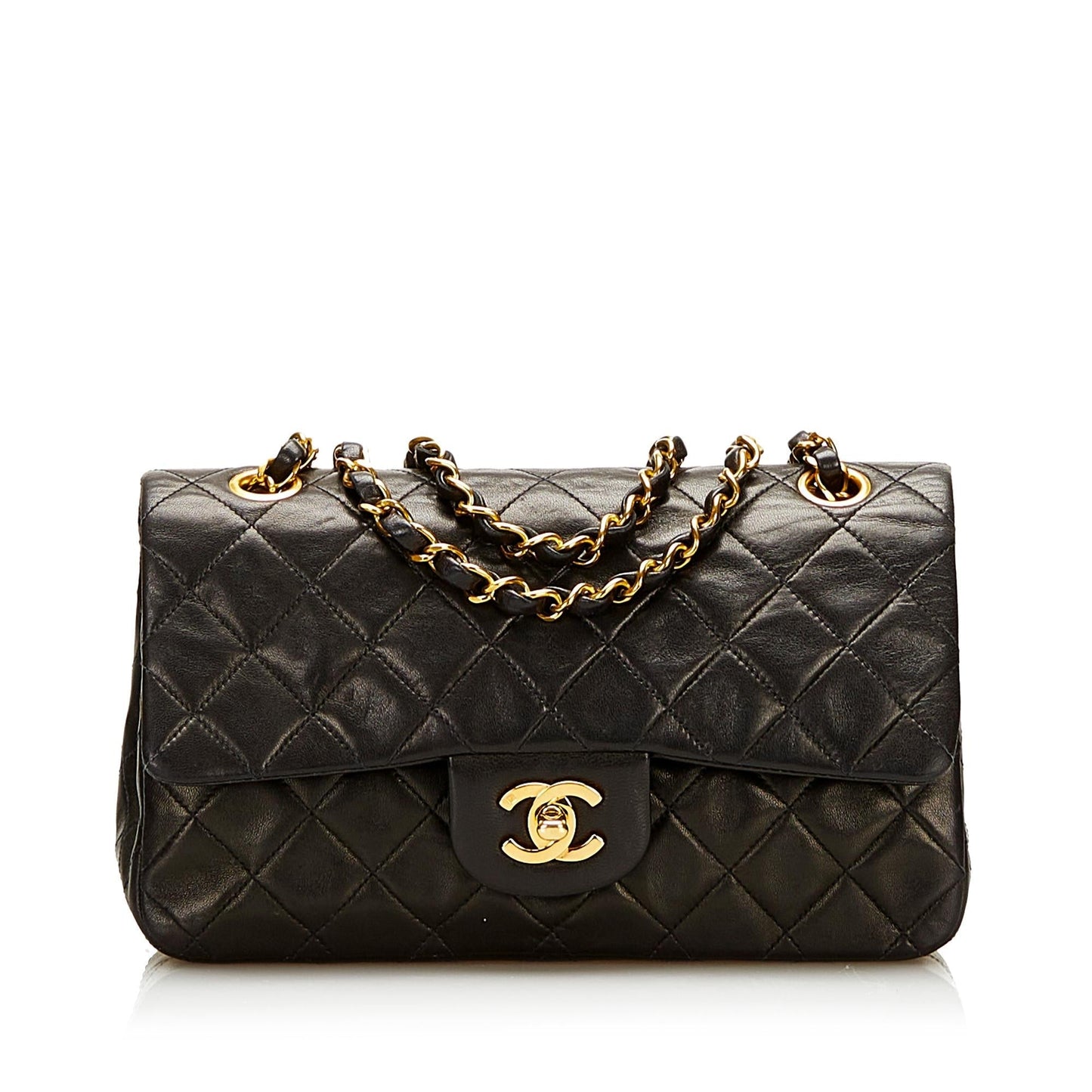 Chanel Classic Lambskin Double Flap SHG Small Handbag