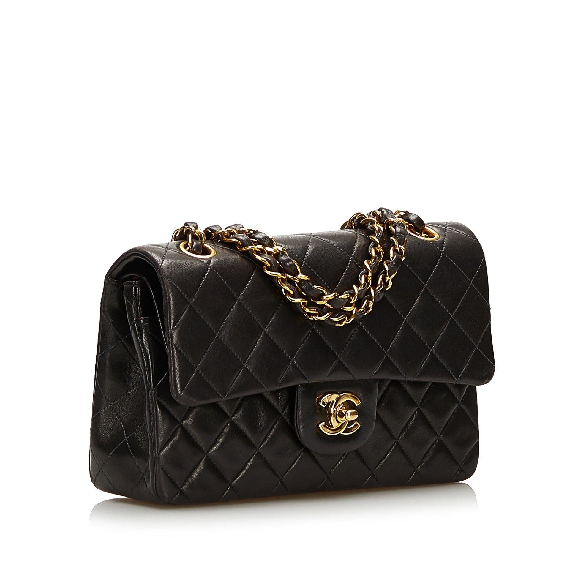 Chanel Classic Lambskin Double Flap SHG Small Handbag 3