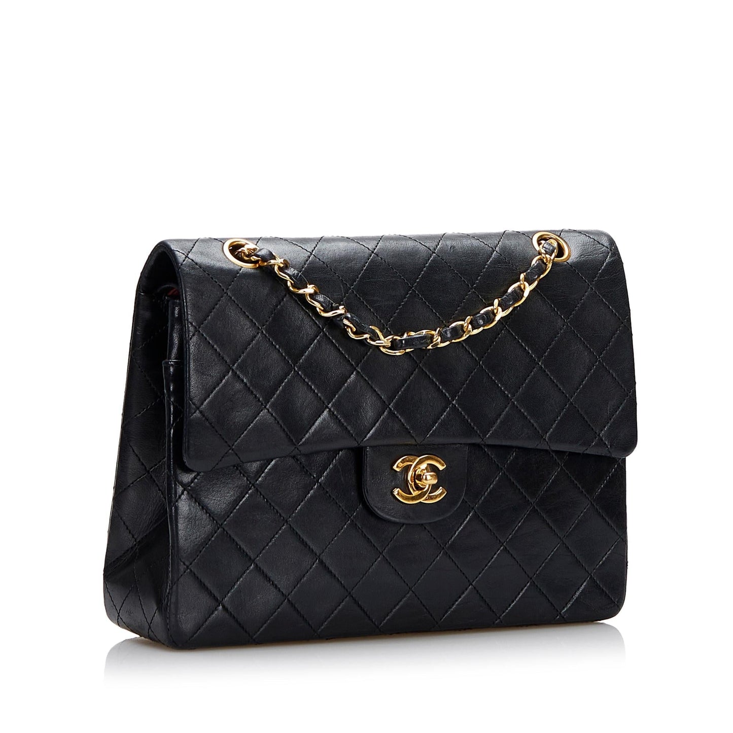 Chanel Classic Lambskin Double Flap SHG-VbrRMT Small Handbag