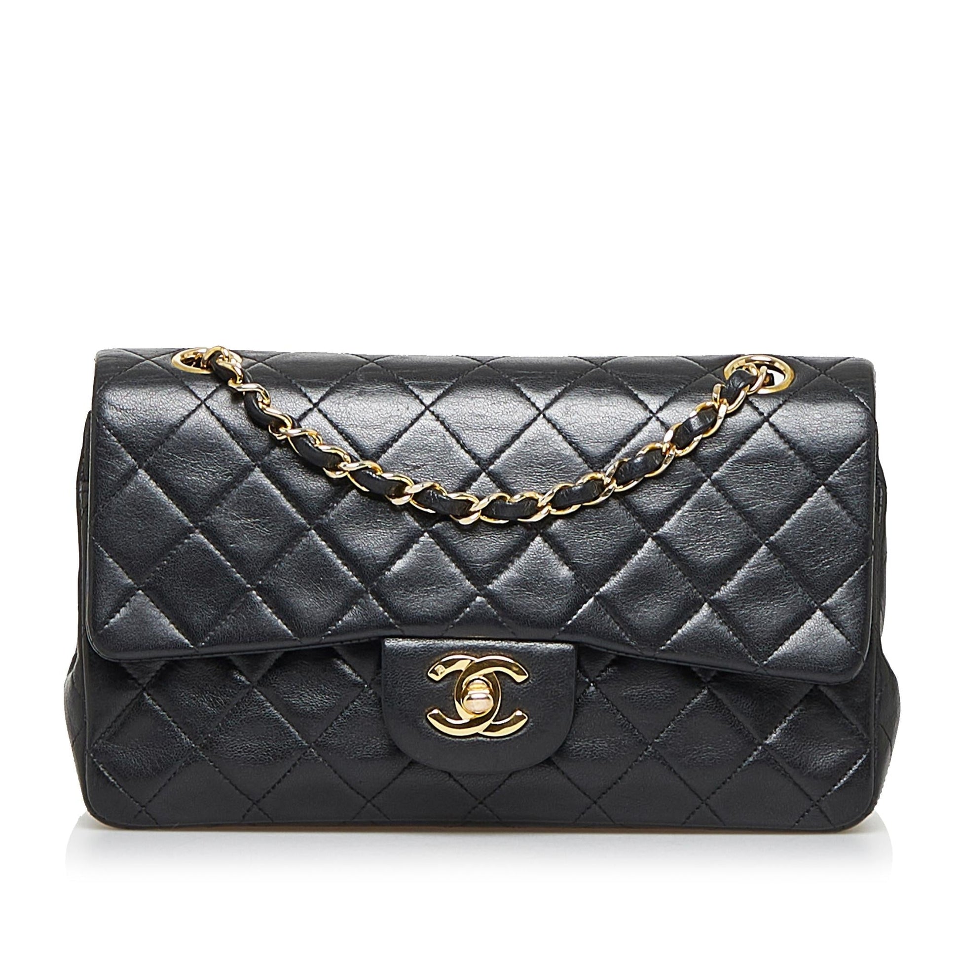 Chanel Classic Lambskin Double Flap SHG-TKATGa Small Handbag
