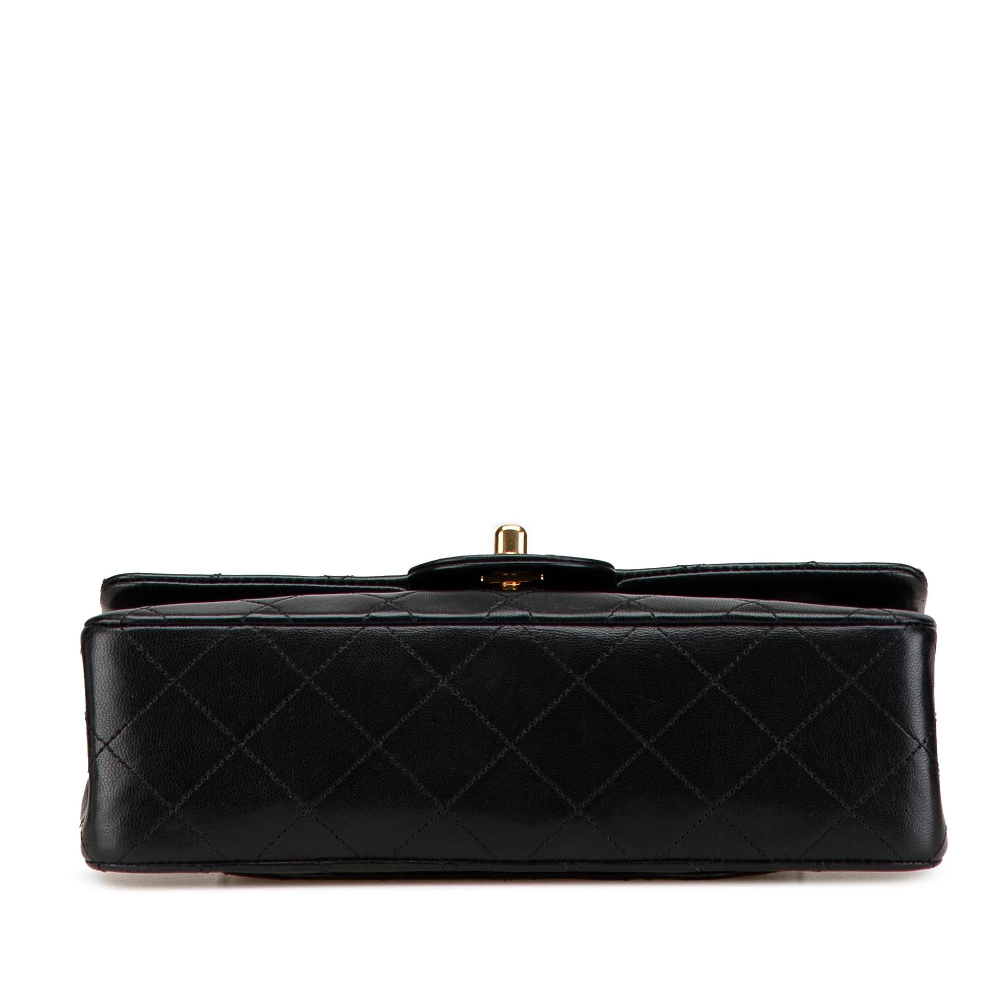 Chanel Classic Lambskin Double Flap Small Handbag Shg Za1Qw1