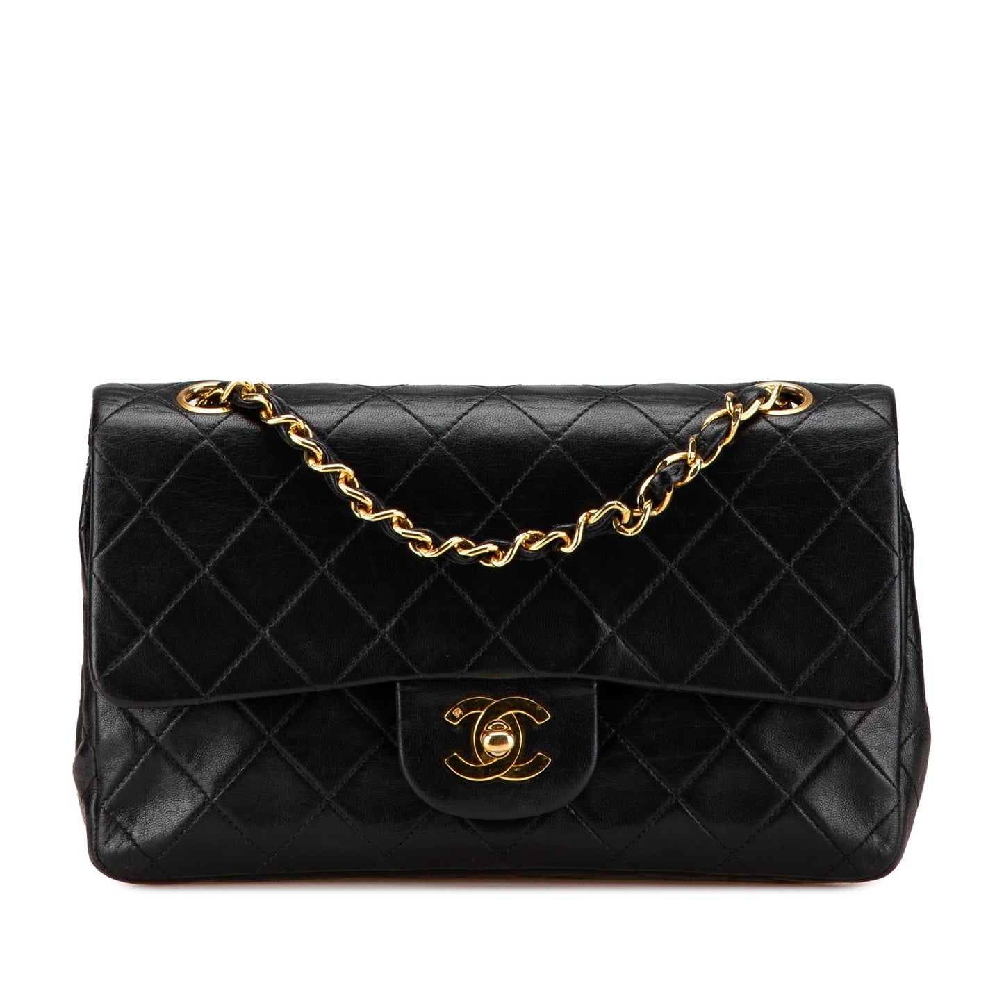 Chanel Classic Lambskin Double Flap Small Handbag Flap 4