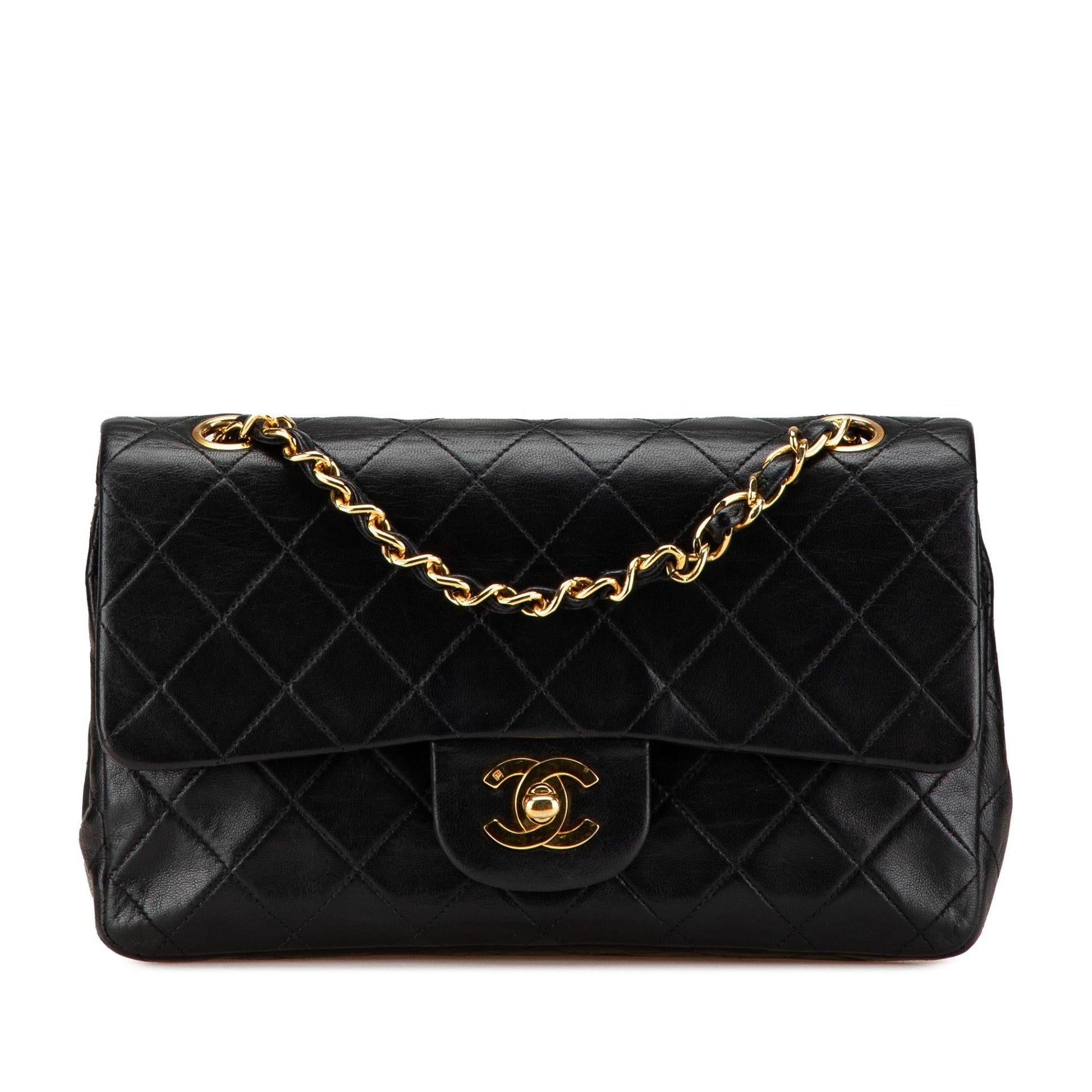 Chanel Classic Lambskin Double Flap Small Handbag Flap 4