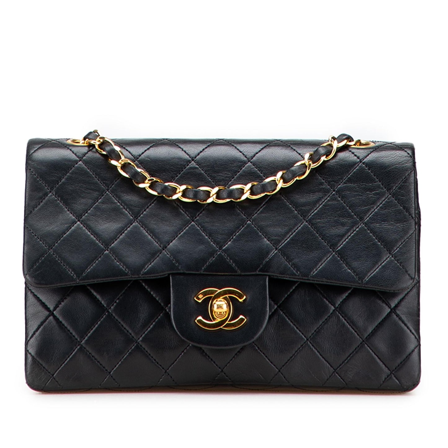 Chanel Classic Lambskin Double Flap Small Handbag Flap 10